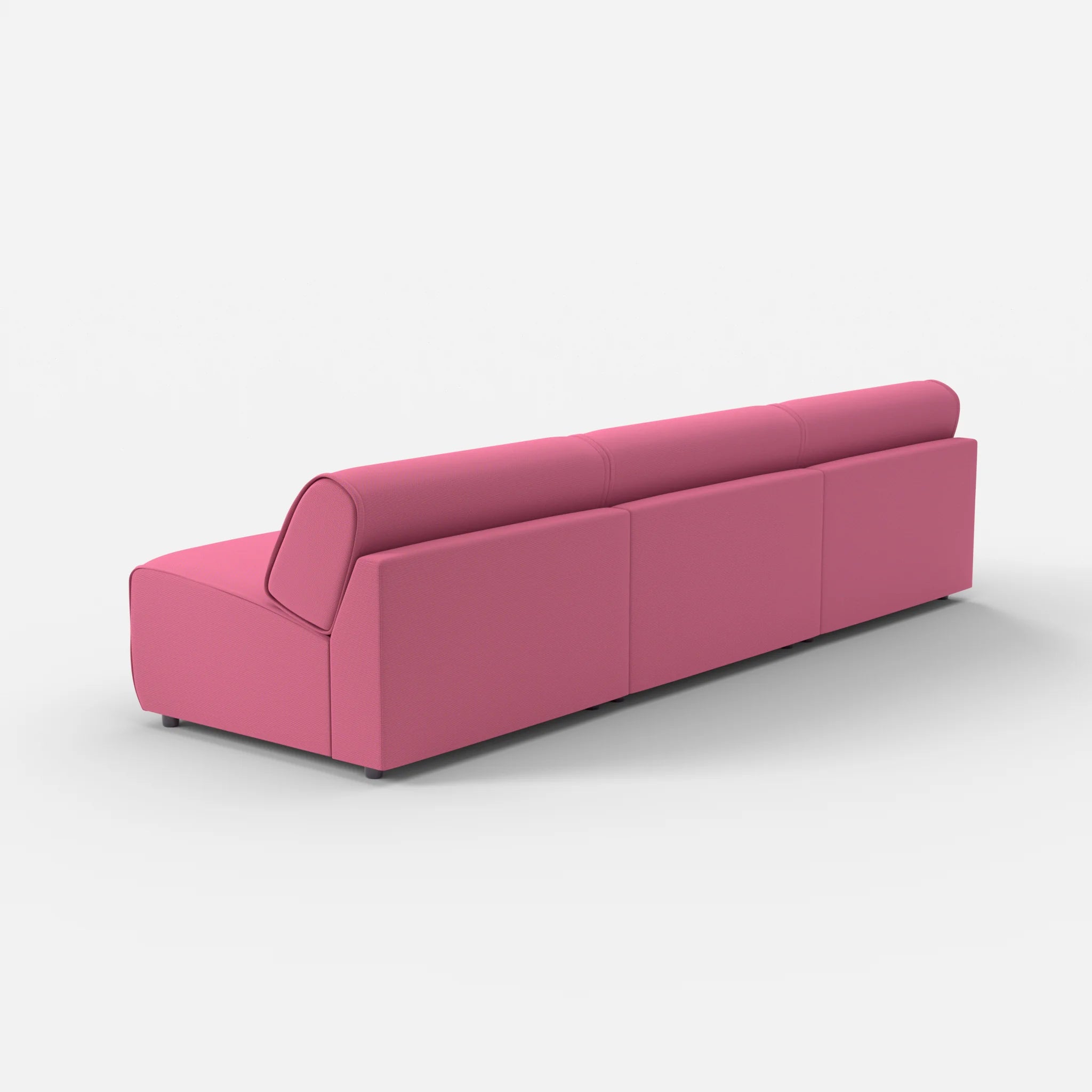 3 Sitzer Sofa Belleform ohne Armlehne 4 novumlitchi in Violett von hinten