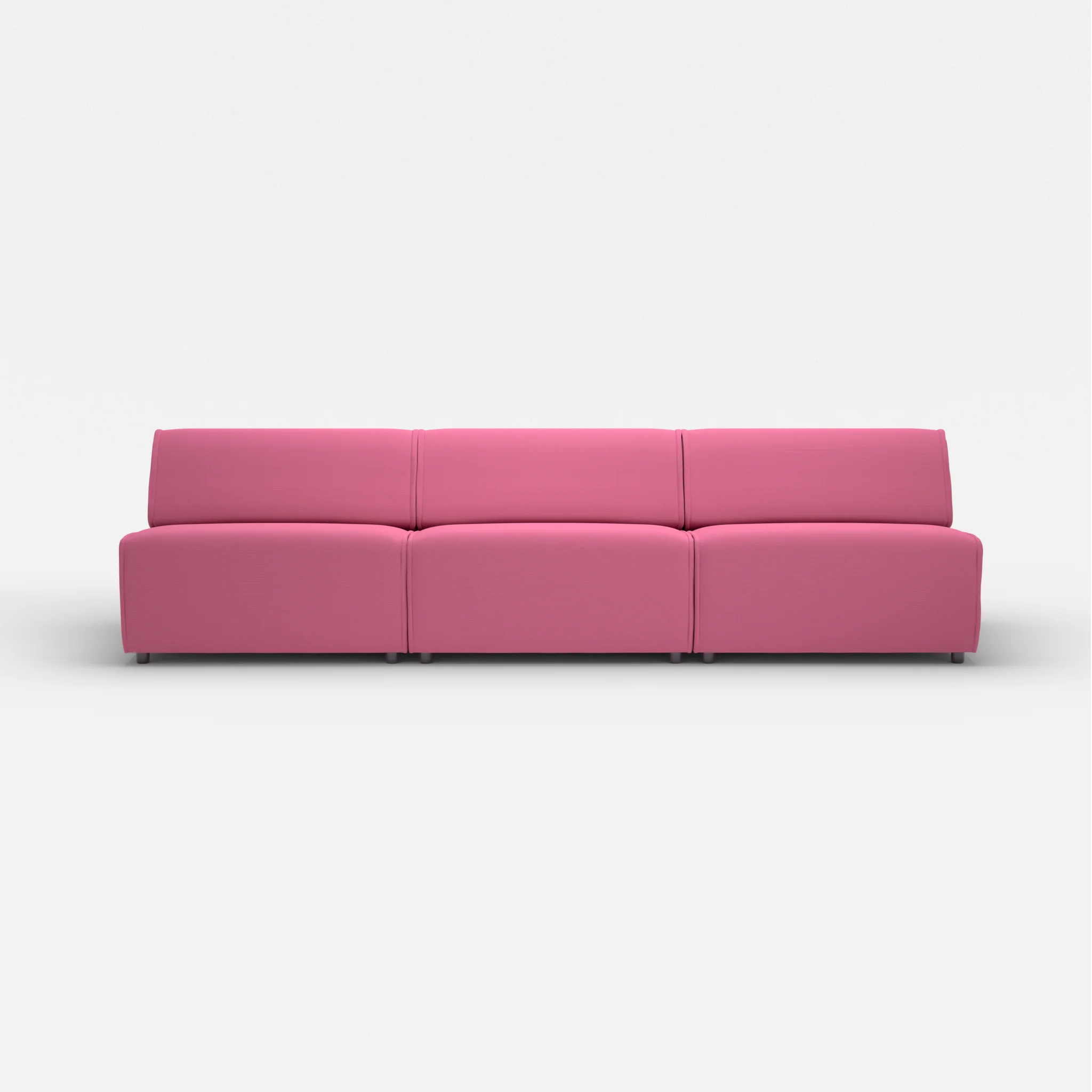 3 Sitzer Sofa Belleform ohne Armlehne 4 novumlitchi in Violett von vorne