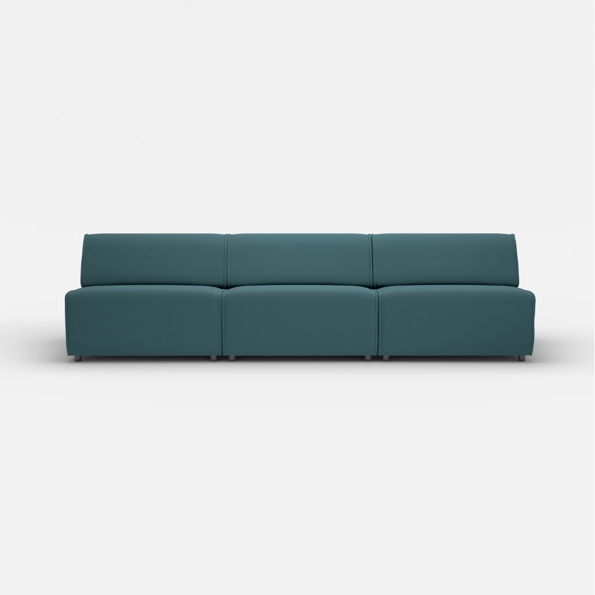 3 Sitzer Sofa Belleform ohne Armlehne 4 novumsamoa in Dunkelblau von vorne