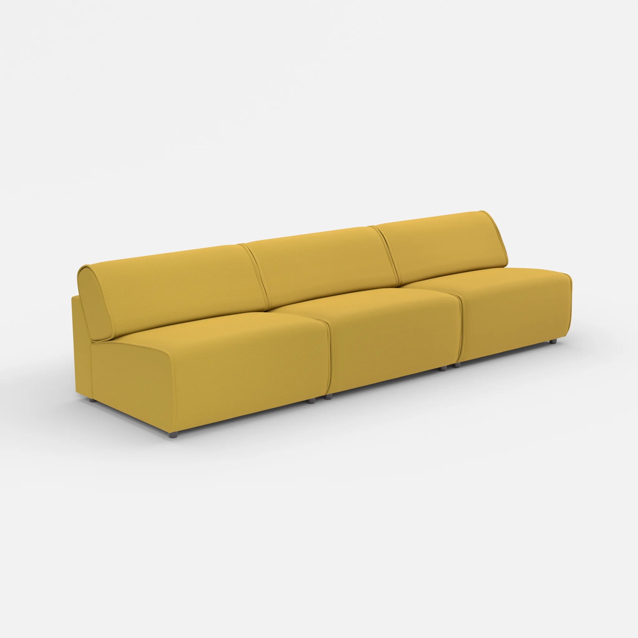 3 Sitzer Sofa Belleform ohne Armlehne 4 novumtivoli in Hellgrün von der Seite