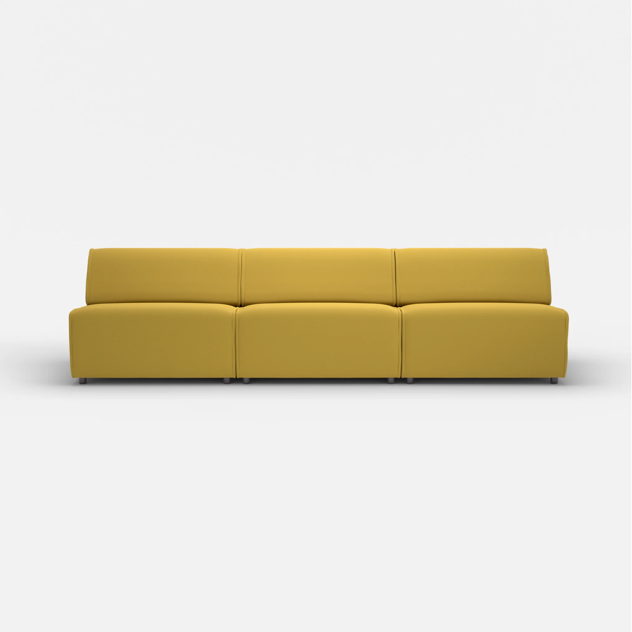 3 Sitzer Sofa Belleform ohne Armlehne 4 novumtivoli in Hellgrün von vorne