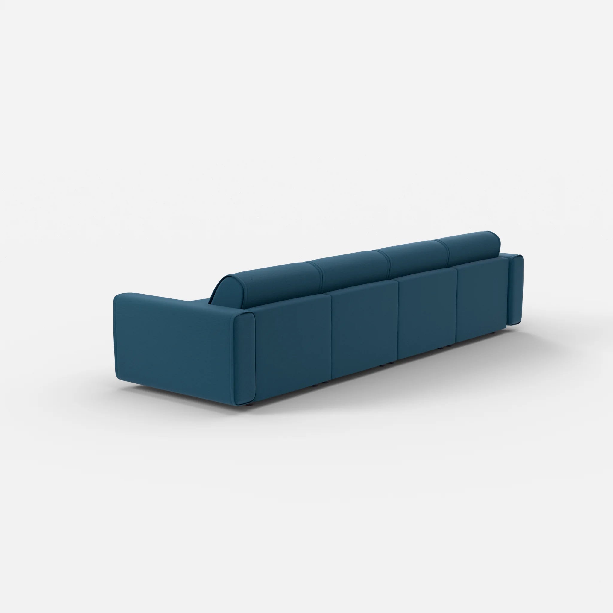 4 Sitzer Sofa Belleform mit breiter Armlehne 1 nabucco6075 in Blau von hinten