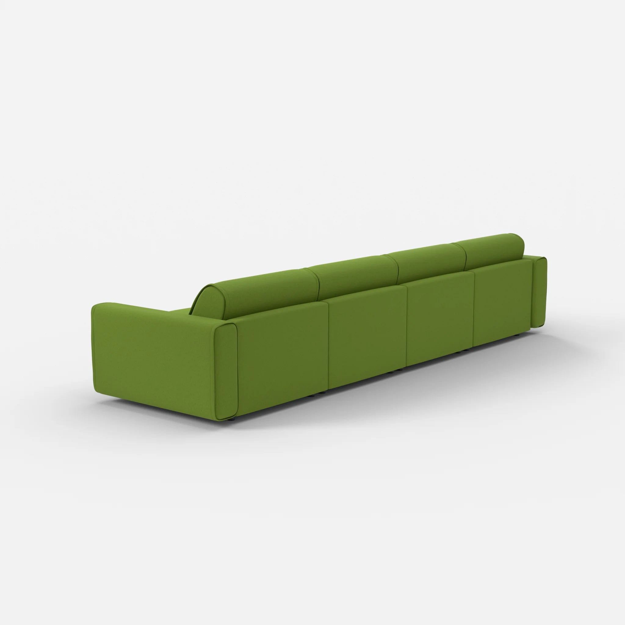 4 Sitzer Sofa Belleform mit breiter Armlehne 2 dama0027 in Grün von hinten
