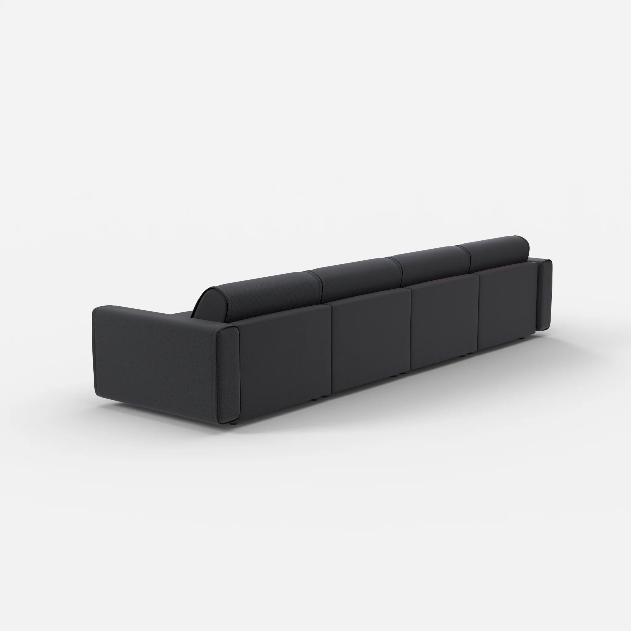 4 Sitzer Sofa Belleform mit breiter Armlehne 2 nabucco8019 in Anthrazit von hinten