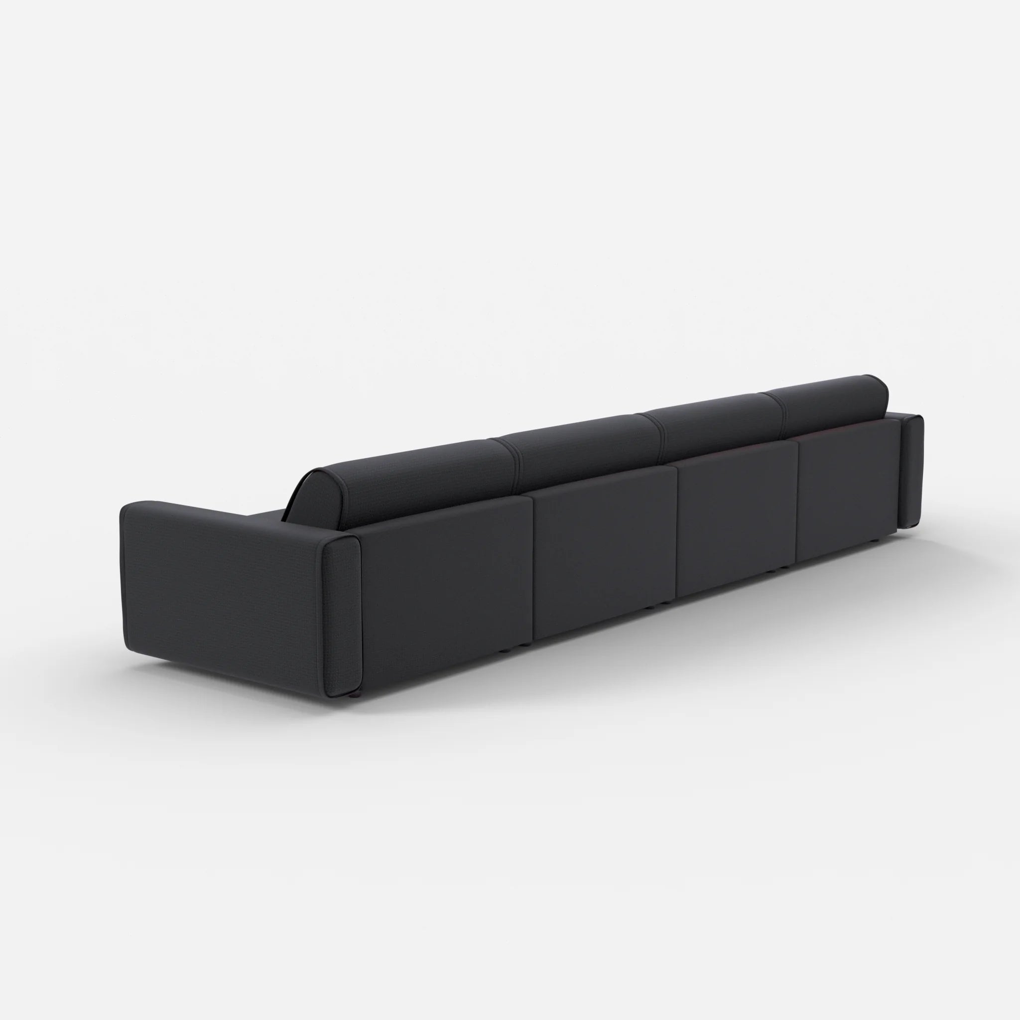 4 Sitzer Sofa Belleform mit breiter Armlehne 3 nabucco8019 in Anthrazit von hinten