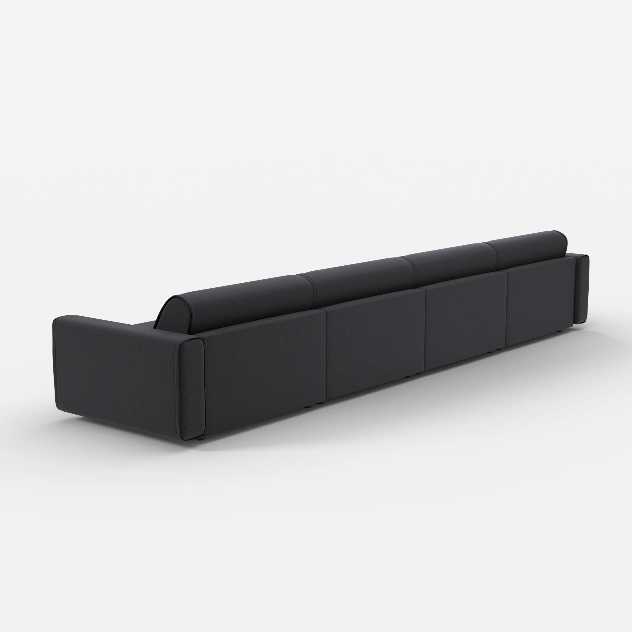 4 Sitzer Sofa Belleform mit breiter Armlehne 4 nabucco8019 in Anthrazit von hinten