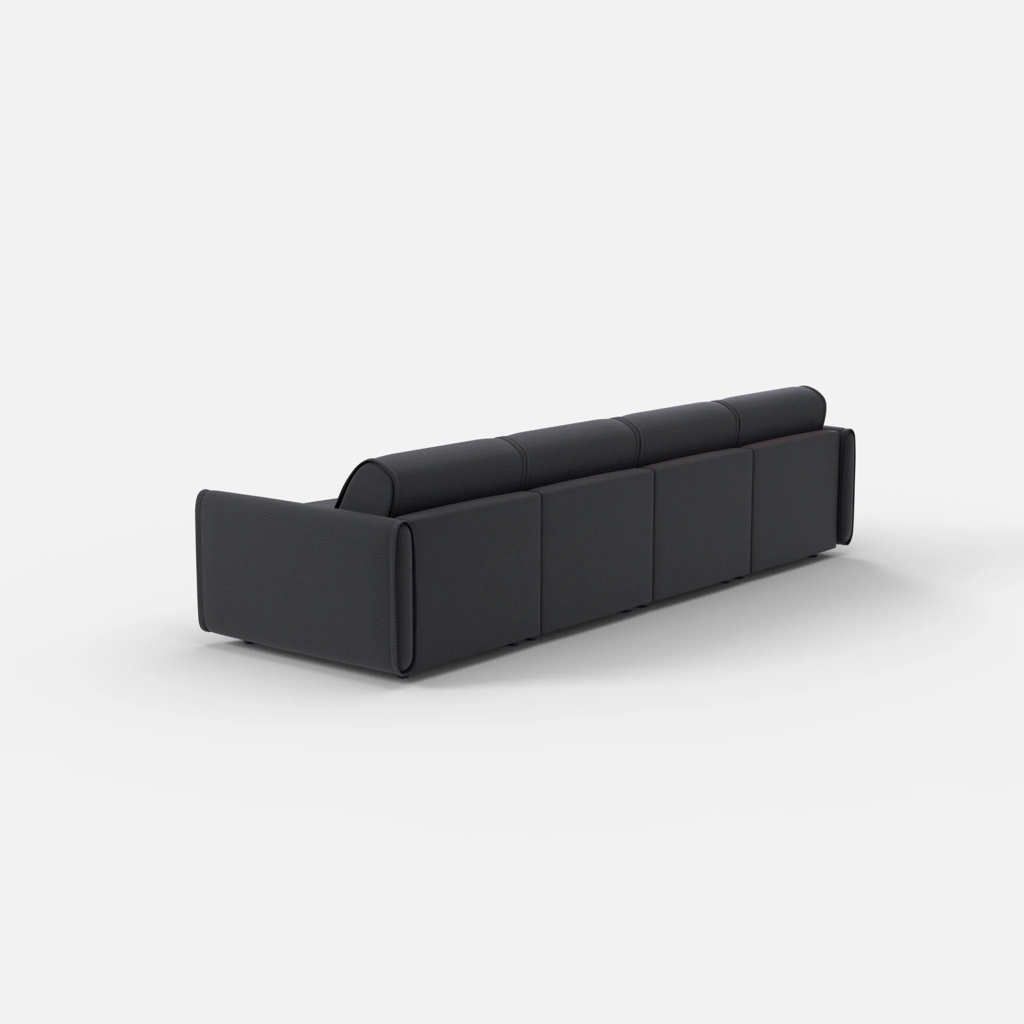 4 Sitzer Sofa Belleform mit schmaler Armlehne 1 nabucco8019 in Anthrazit von hinten
