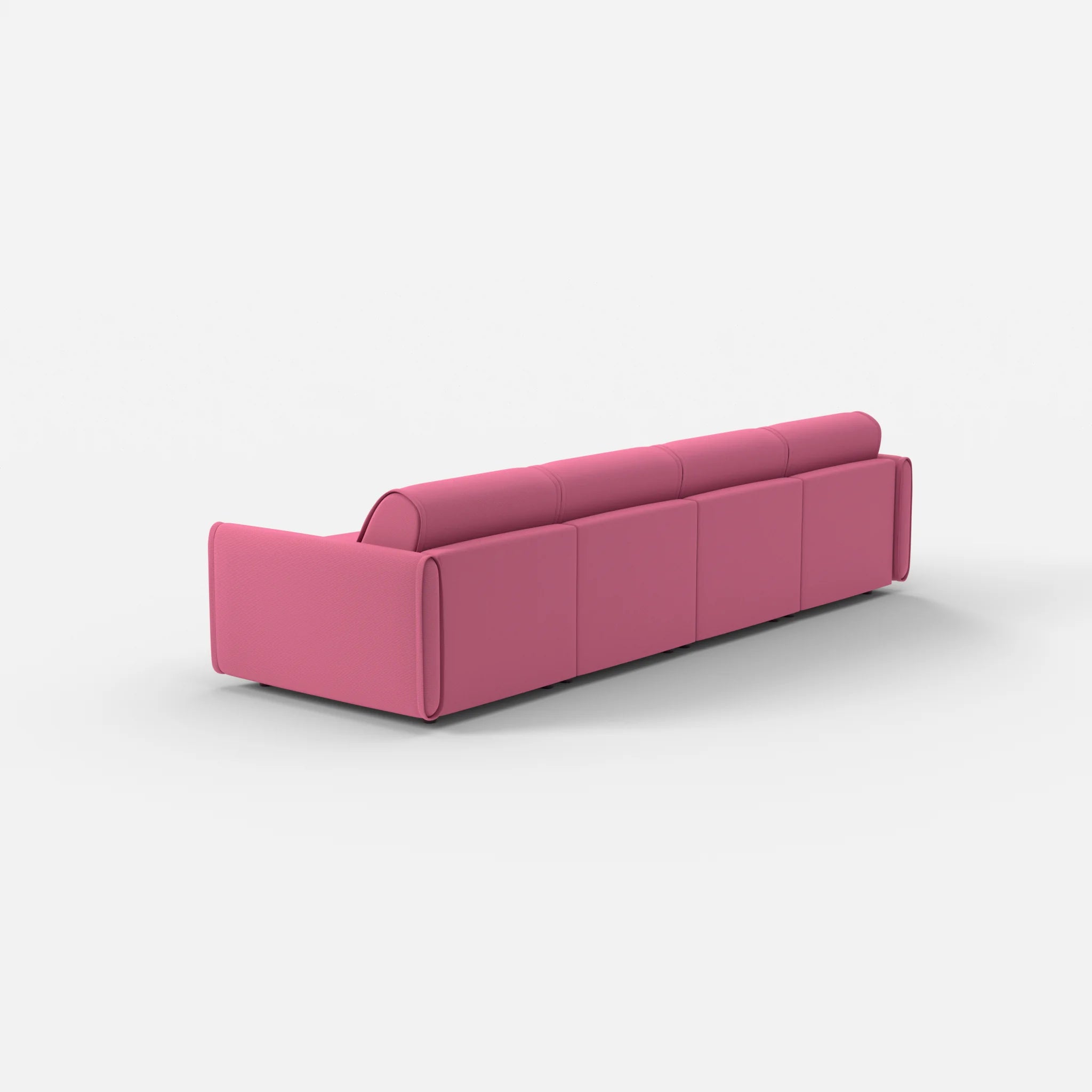 4 Sitzer Sofa Belleform mit schmaler Armlehne 1 novumlitchi in Violett von hinten