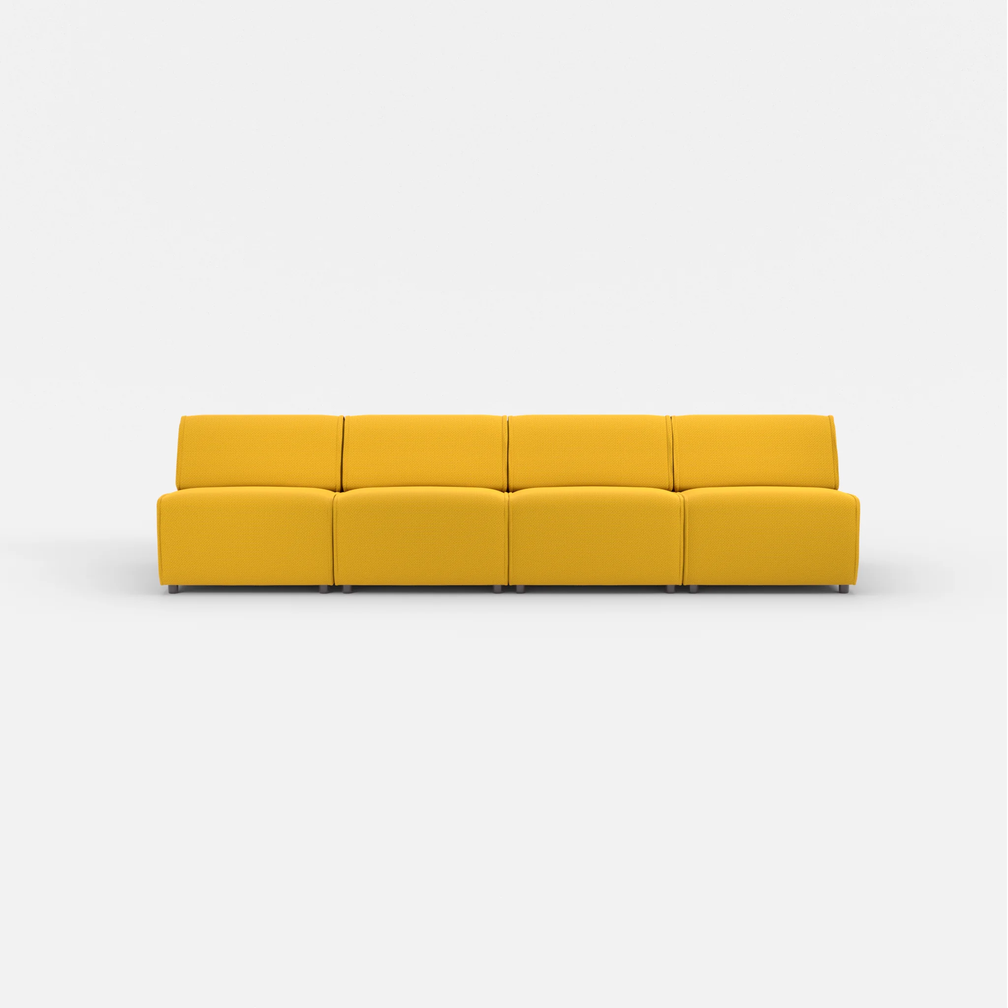 4 Sitzer Sofa Belleform ohne Armlehne 2 nabucco3019 in Curry von vorne