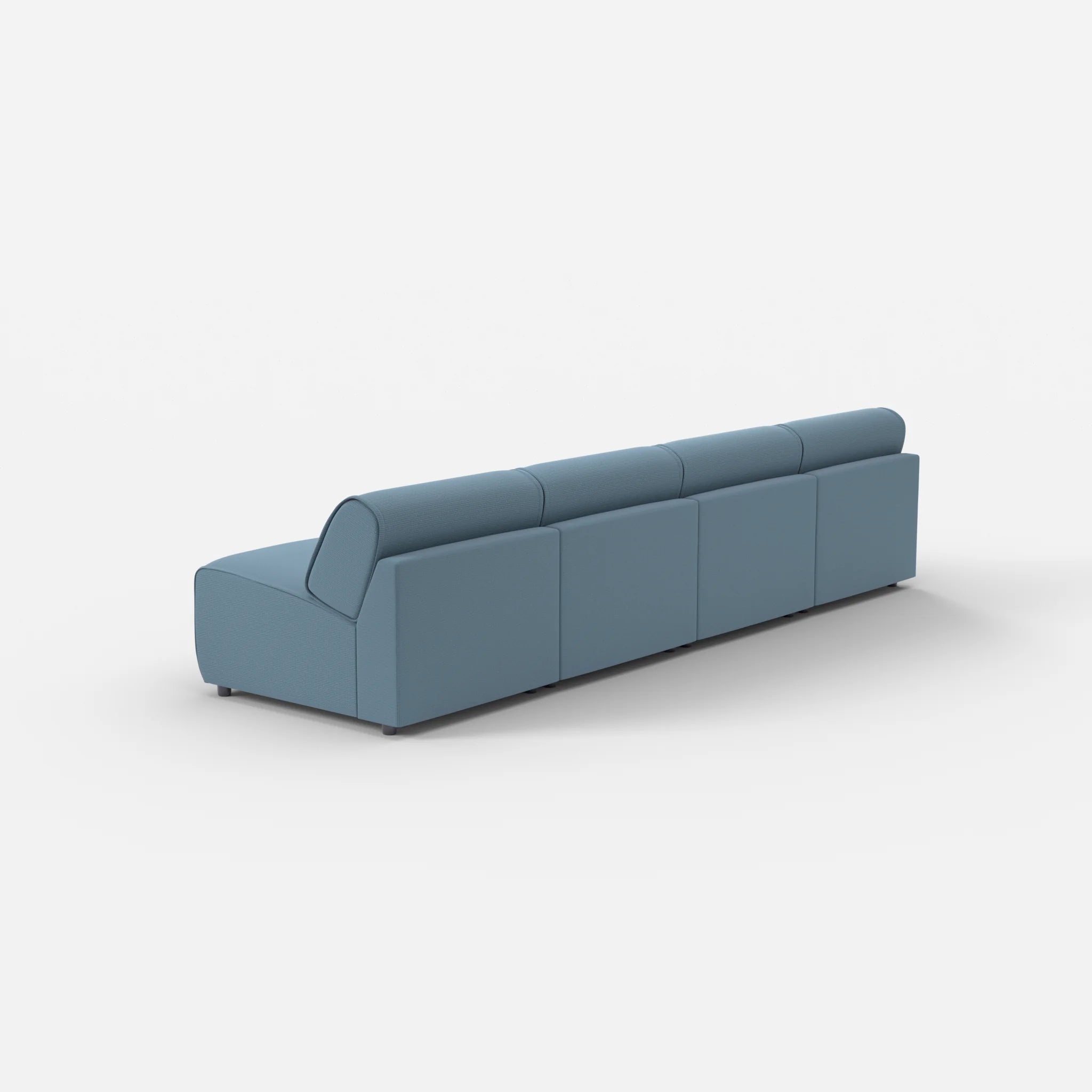 4 Sitzer Sofa Belleform ohne Armlehne 2 nabucco6043 in Blau von hinten
