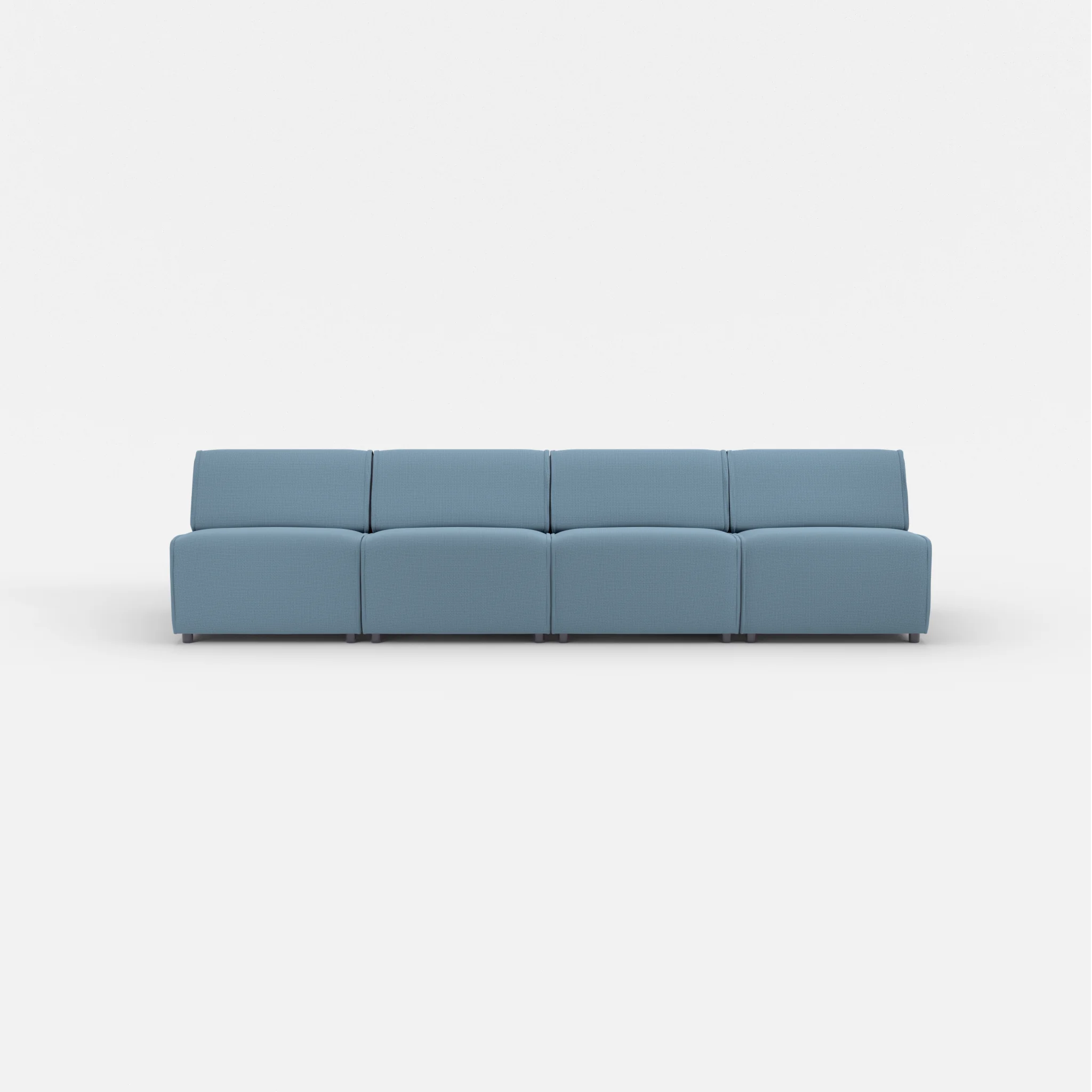 4 Sitzer Sofa Belleform ohne Armlehne 2 nabucco6043 in Blau von vorne