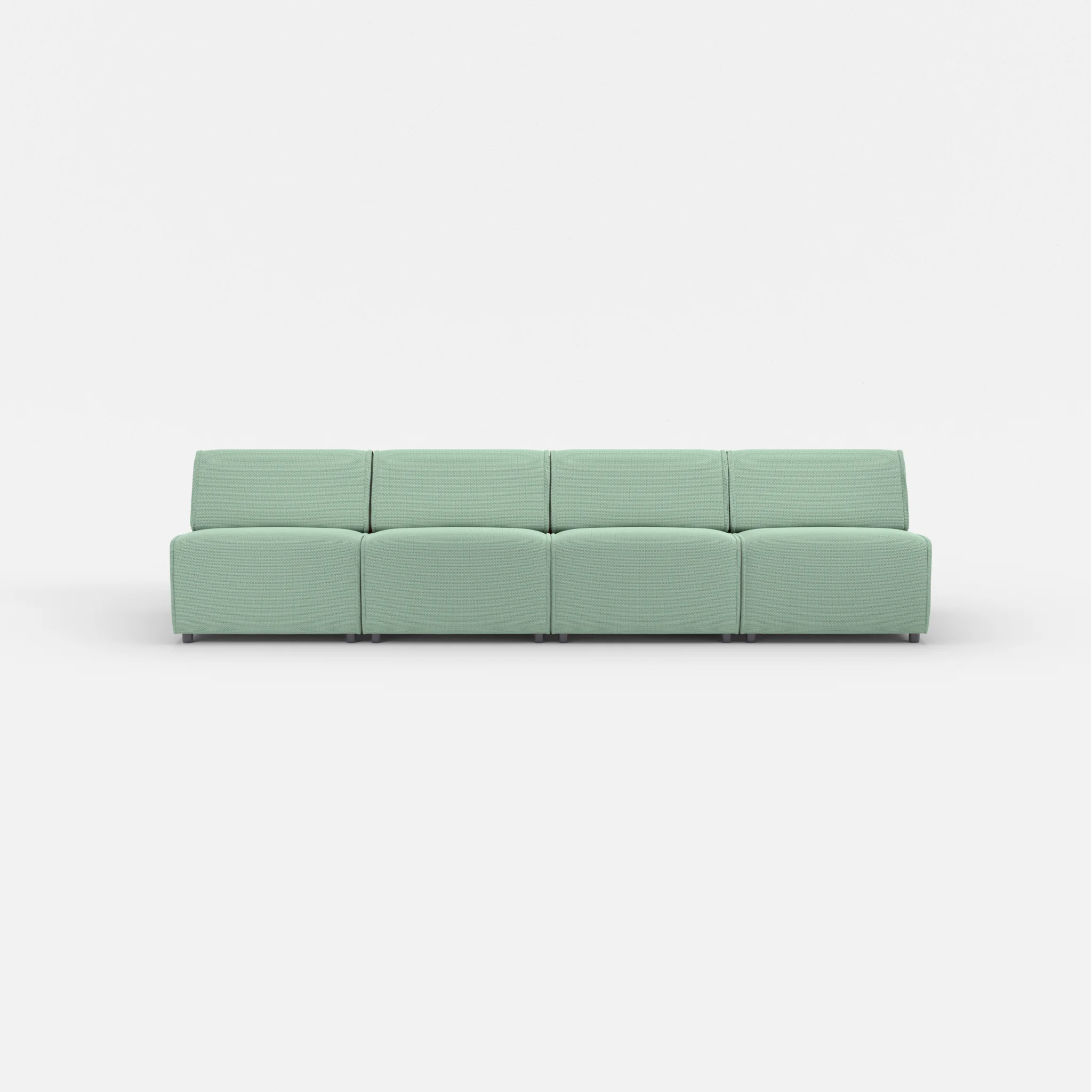 4 Sitzer Sofa Belleform ohne Armlehne 2 nabucco7030 in Türkis von vorne