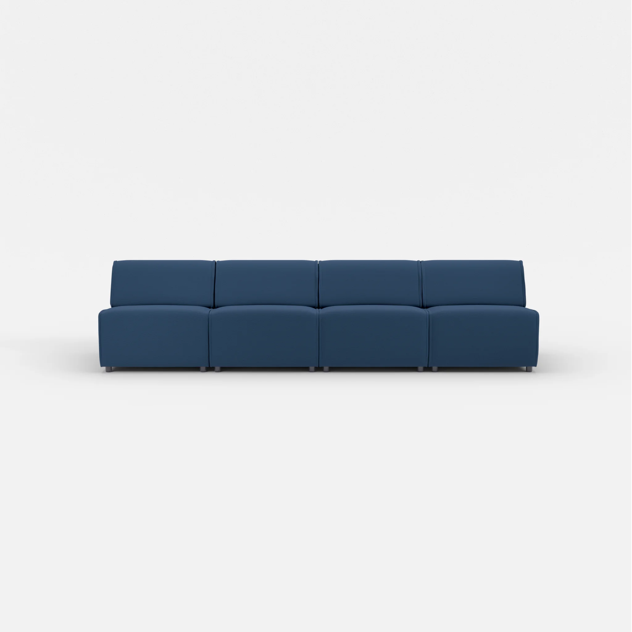 4 Sitzer Sofa Belleform ohne Armlehne 2 novumamur in Navy von vorne