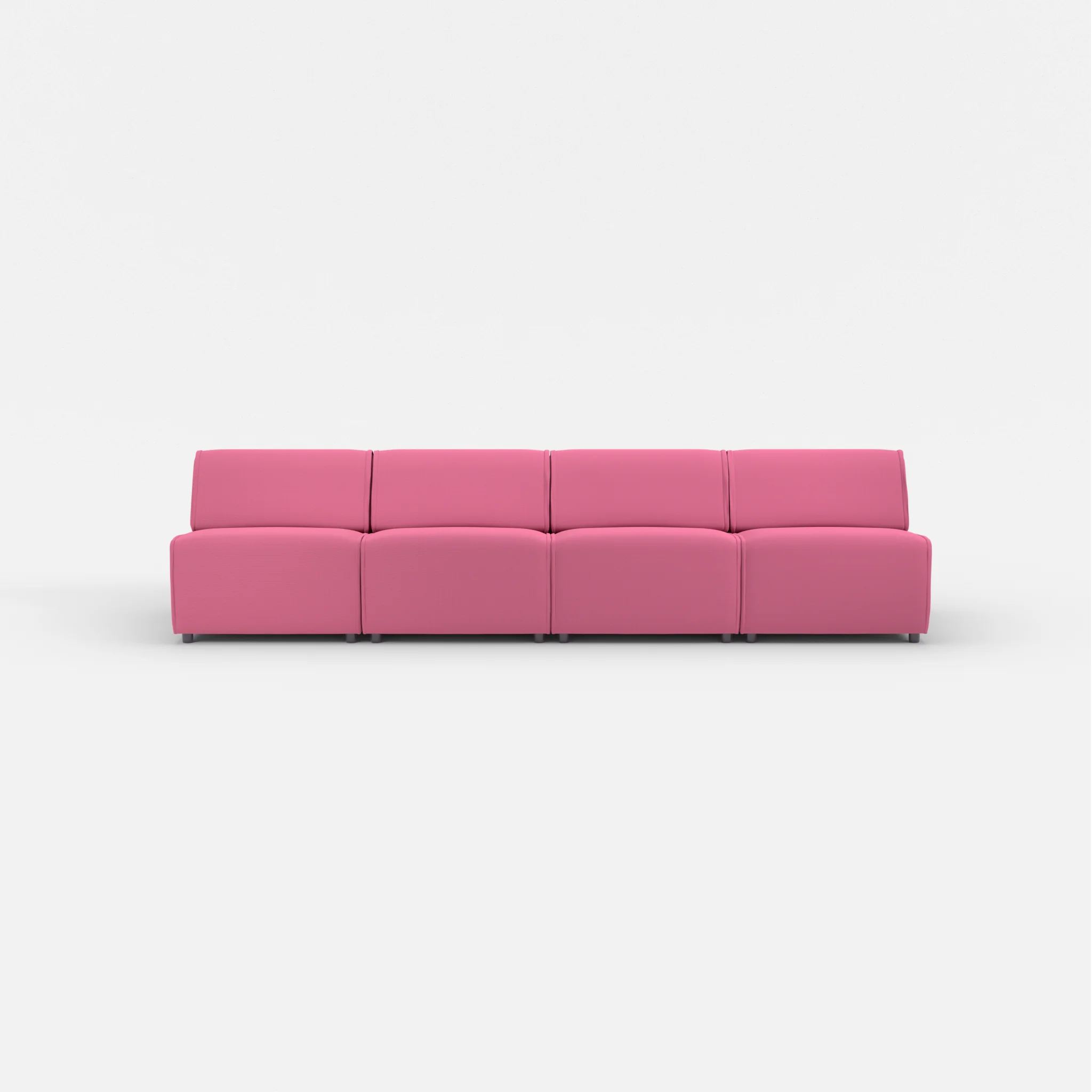 4 Sitzer Sofa Belleform ohne Armlehne 2 novumlitchi in Violett von vorne
