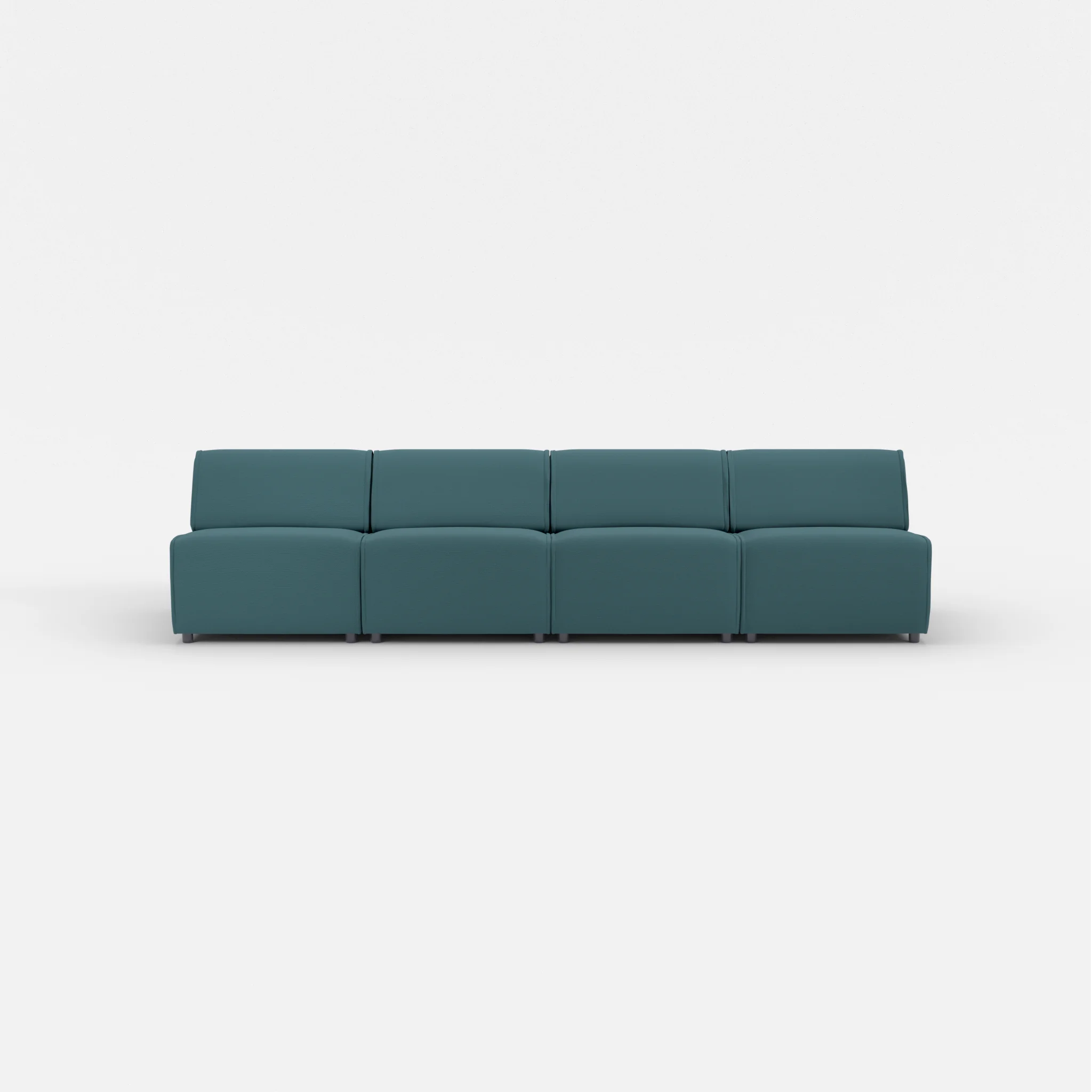 4 Sitzer Sofa Belleform ohne Armlehne 2 novumsamoa in Dunkelblau von vorne