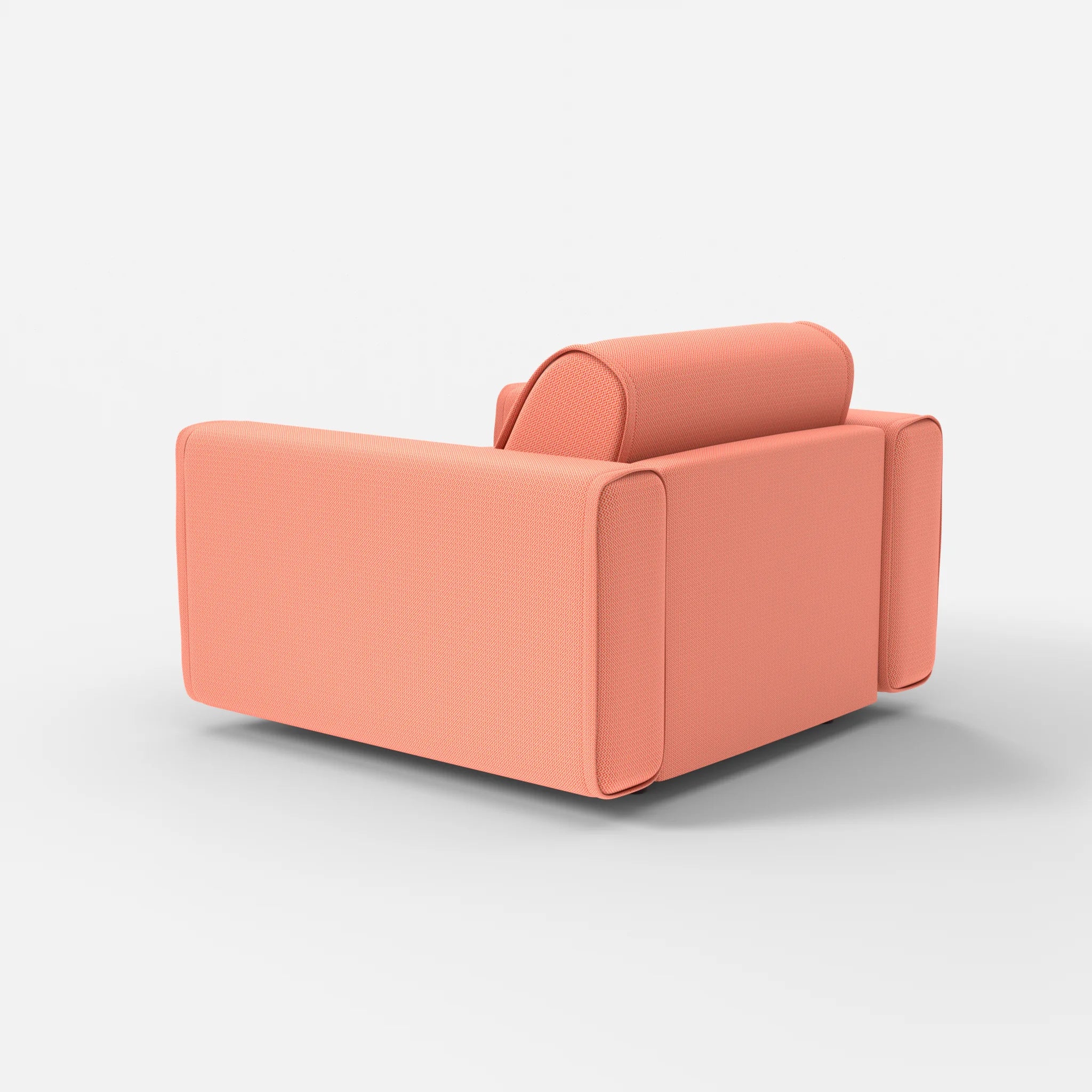 Sessel Belleform mit breiter Armlehne 1 credograpefruit in Coral von hinten