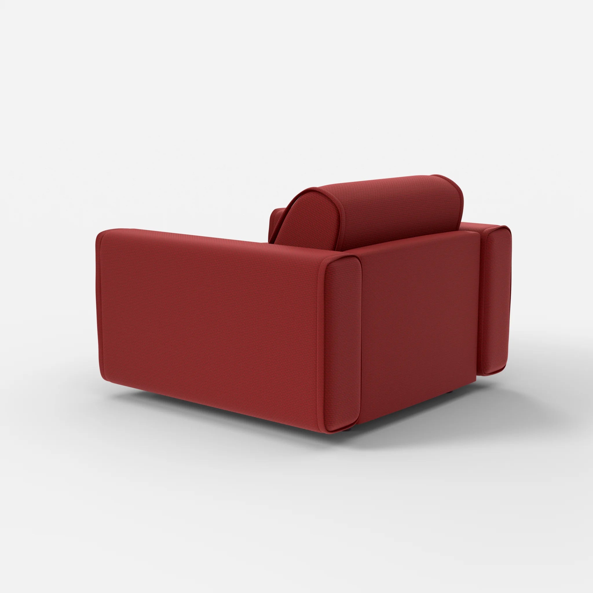 Sessel Belleform mit breiter Armlehne 1 nabucco4021 in Rot von hinten