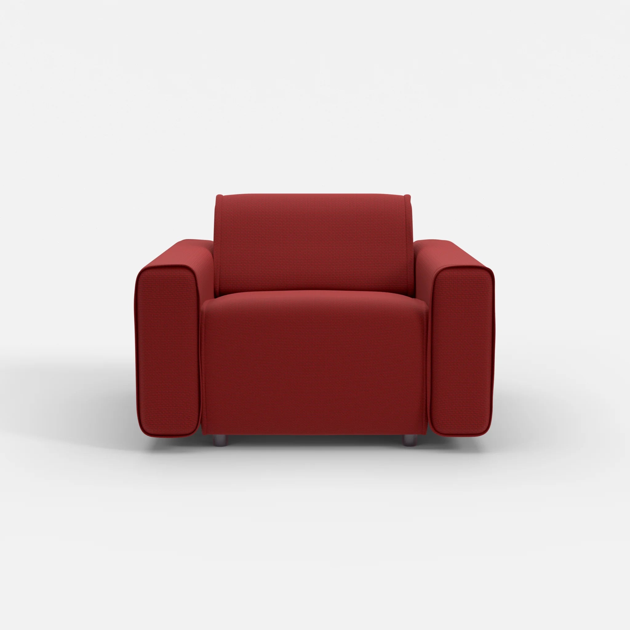 Sessel Belleform mit breiter Armlehne 1 nabucco4021 in Rot von vorne
