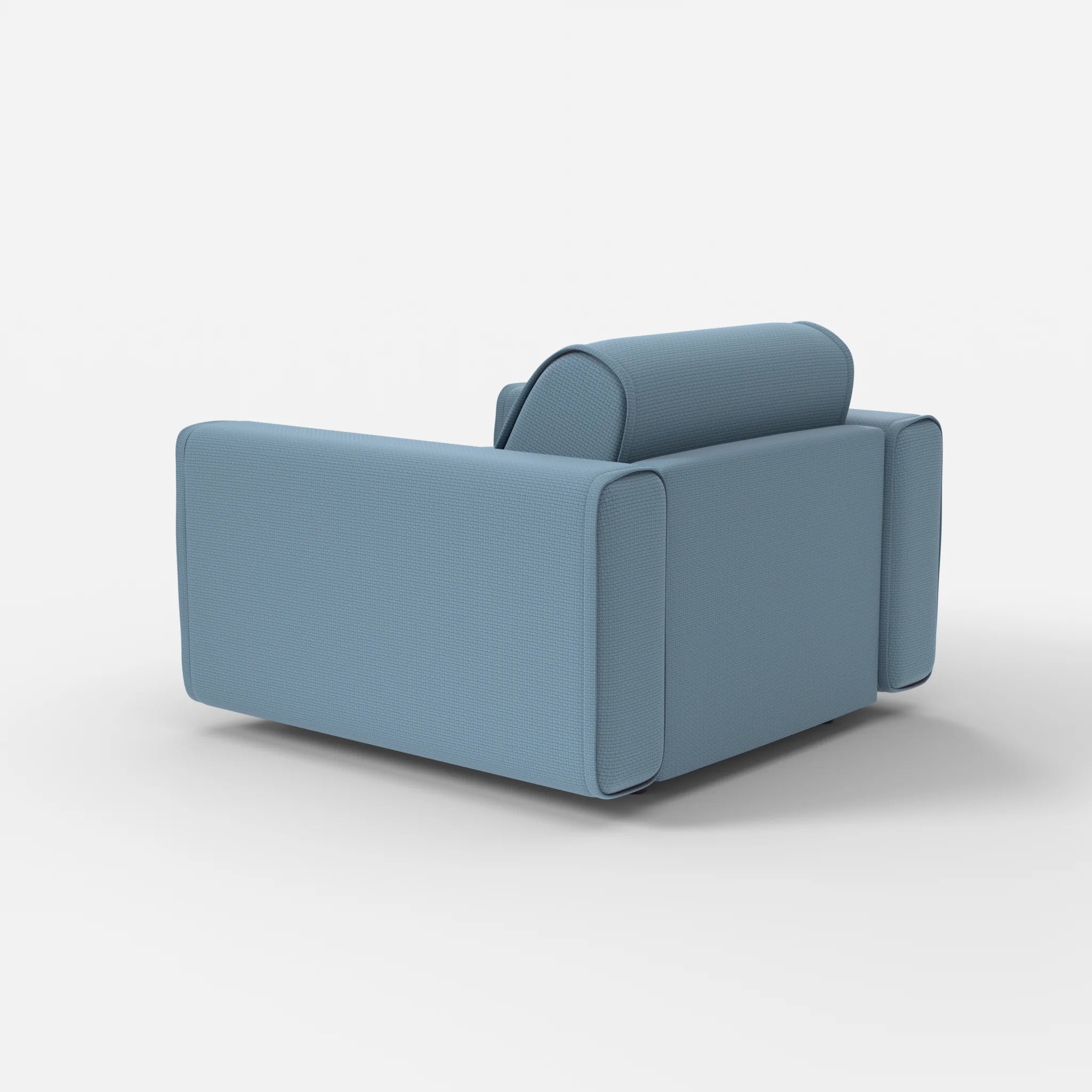 Sessel Belleform mit breiter Armlehne 1 nabucco6043 in Blau von hinten