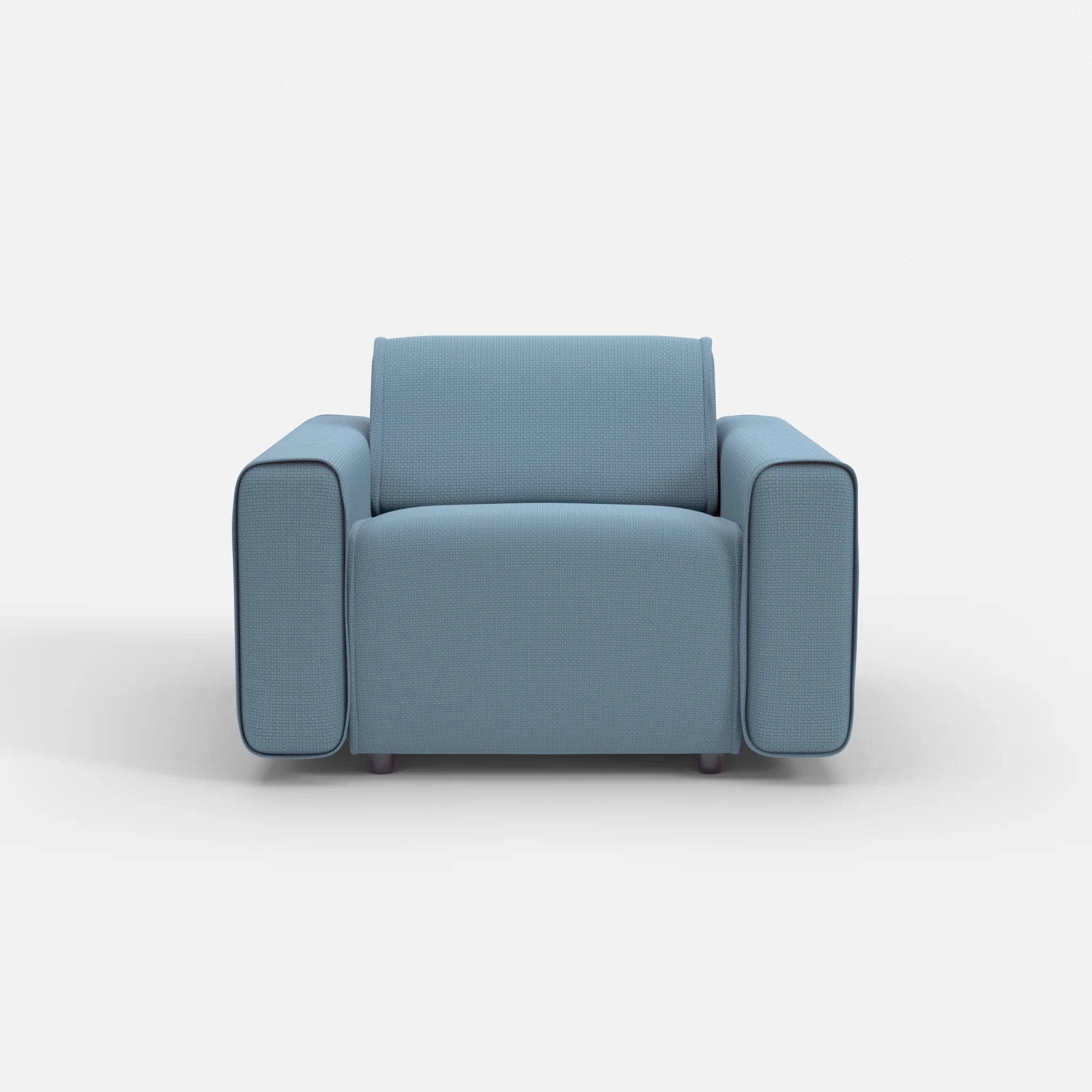 Sessel Belleform mit breiter Armlehne 1 nabucco6043 in Blau von vorne