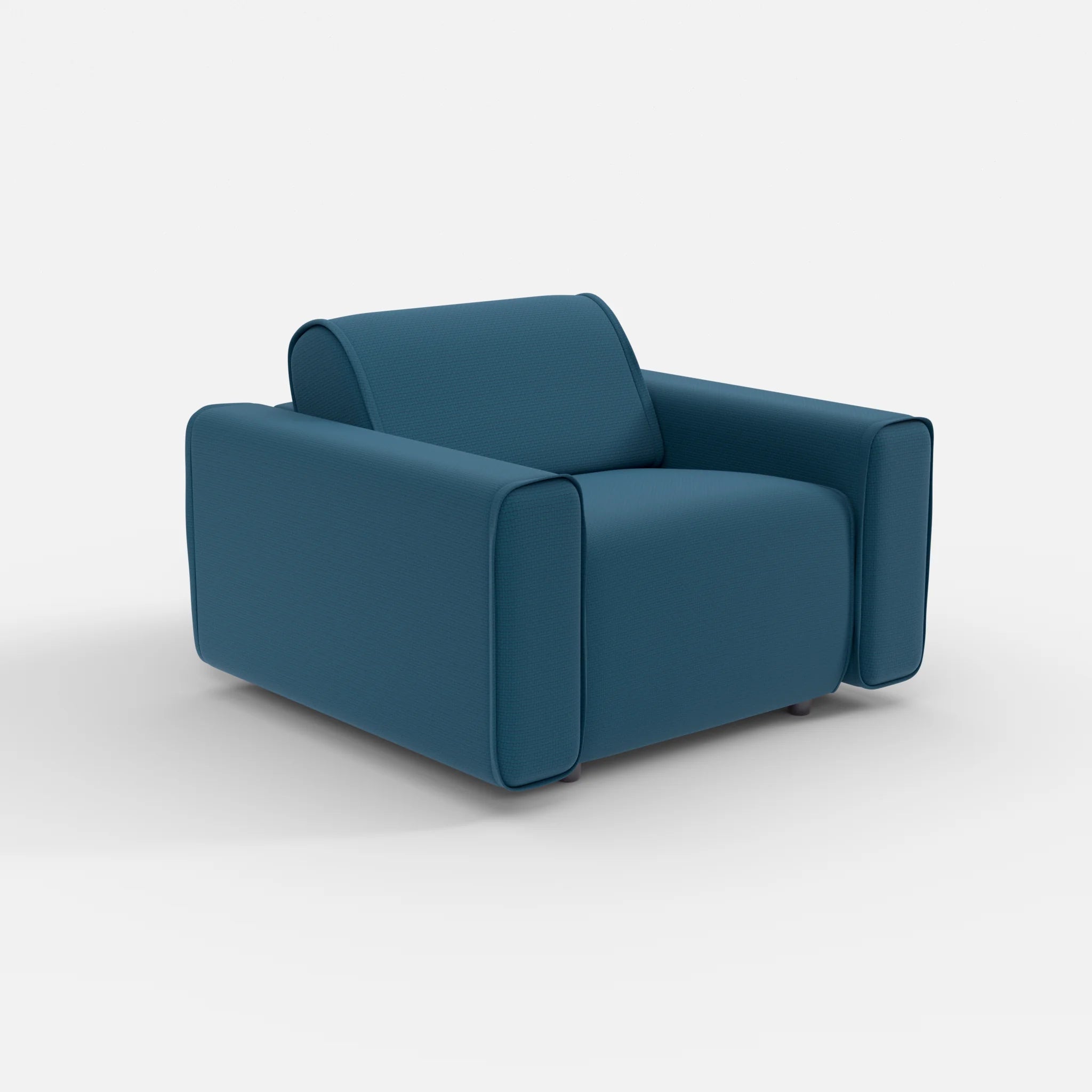 Sessel Belleform mit breiter Armlehne 1 nabucco6075 in Blau von der Seite