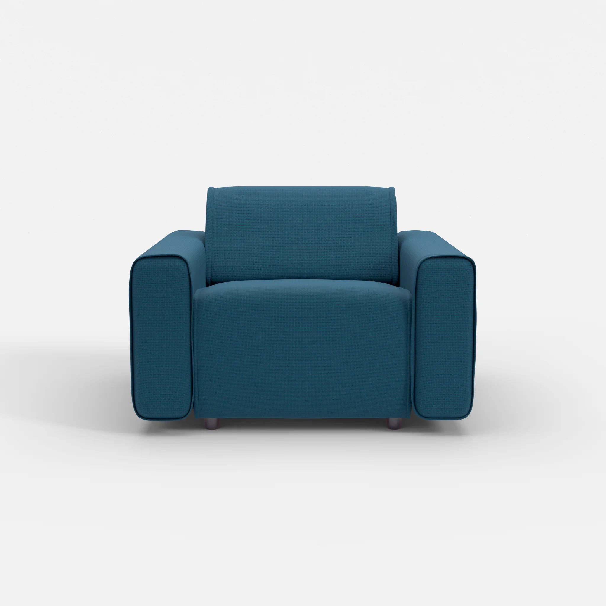 Sessel Belleform mit breiter Armlehne 1 nabucco6075 in Blau von vorne