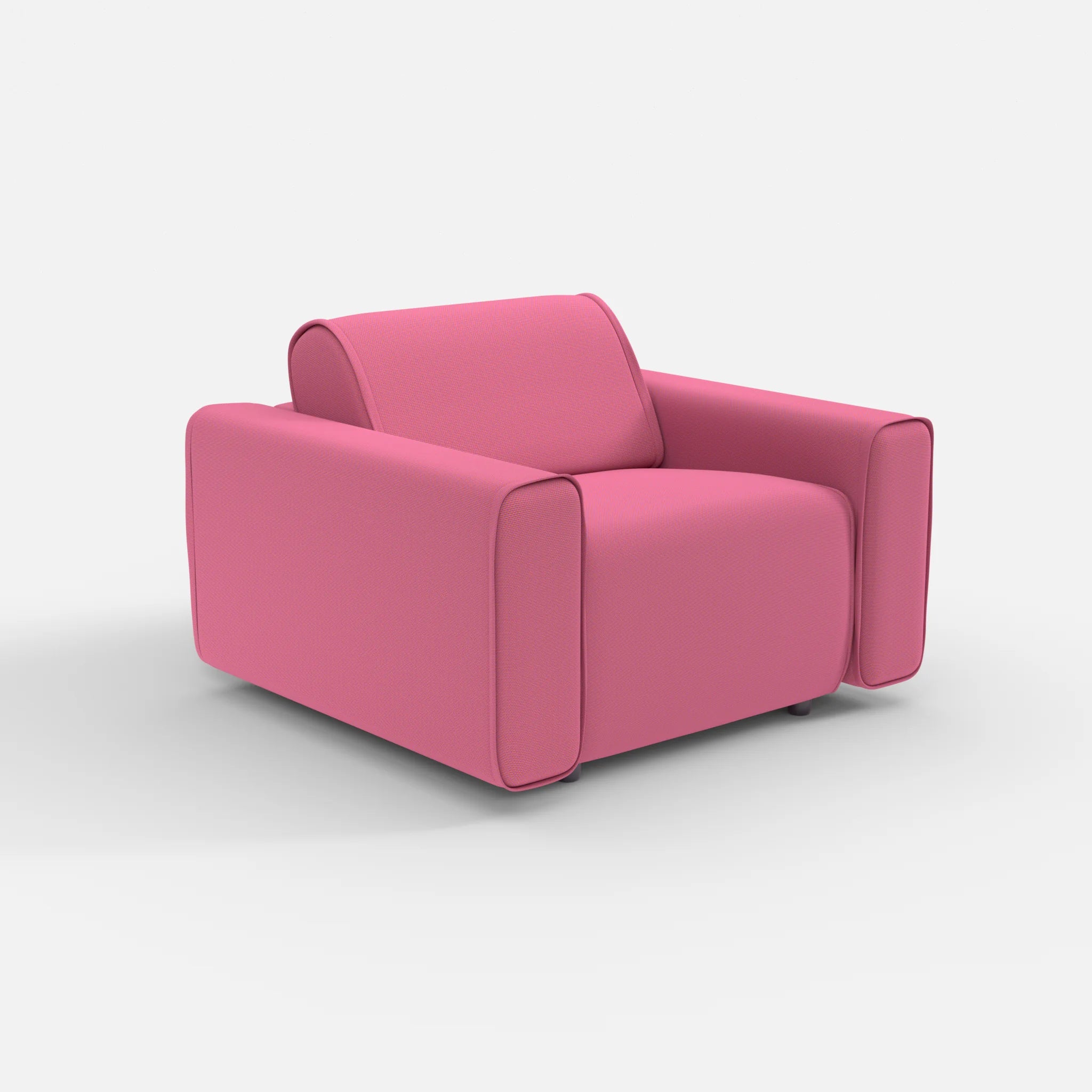Sessel Belleform mit breiter Armlehne 1 novumlitchi in Violett von der Seite