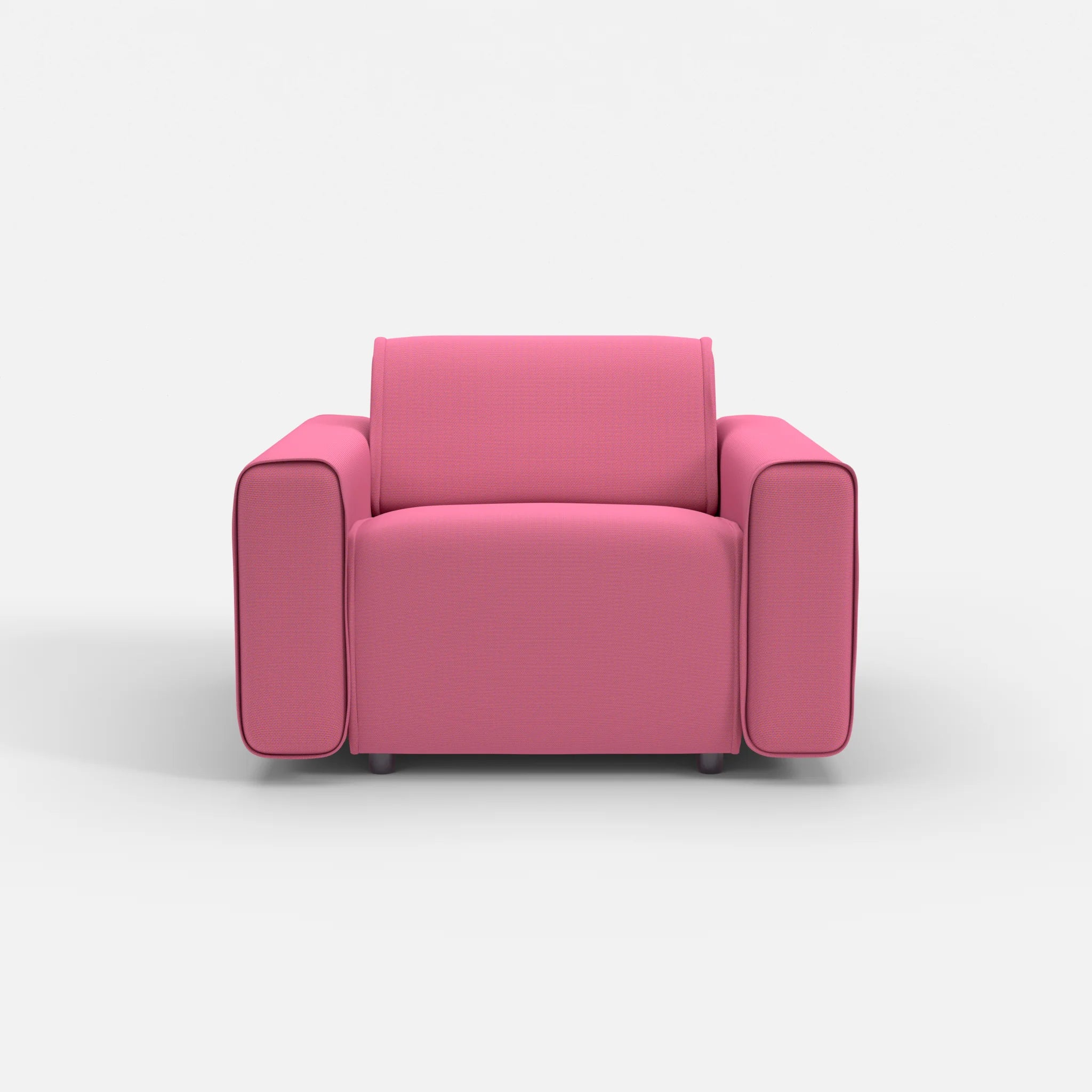 Sessel Belleform mit breiter Armlehne 1 novumlitchi in Violett von vorne