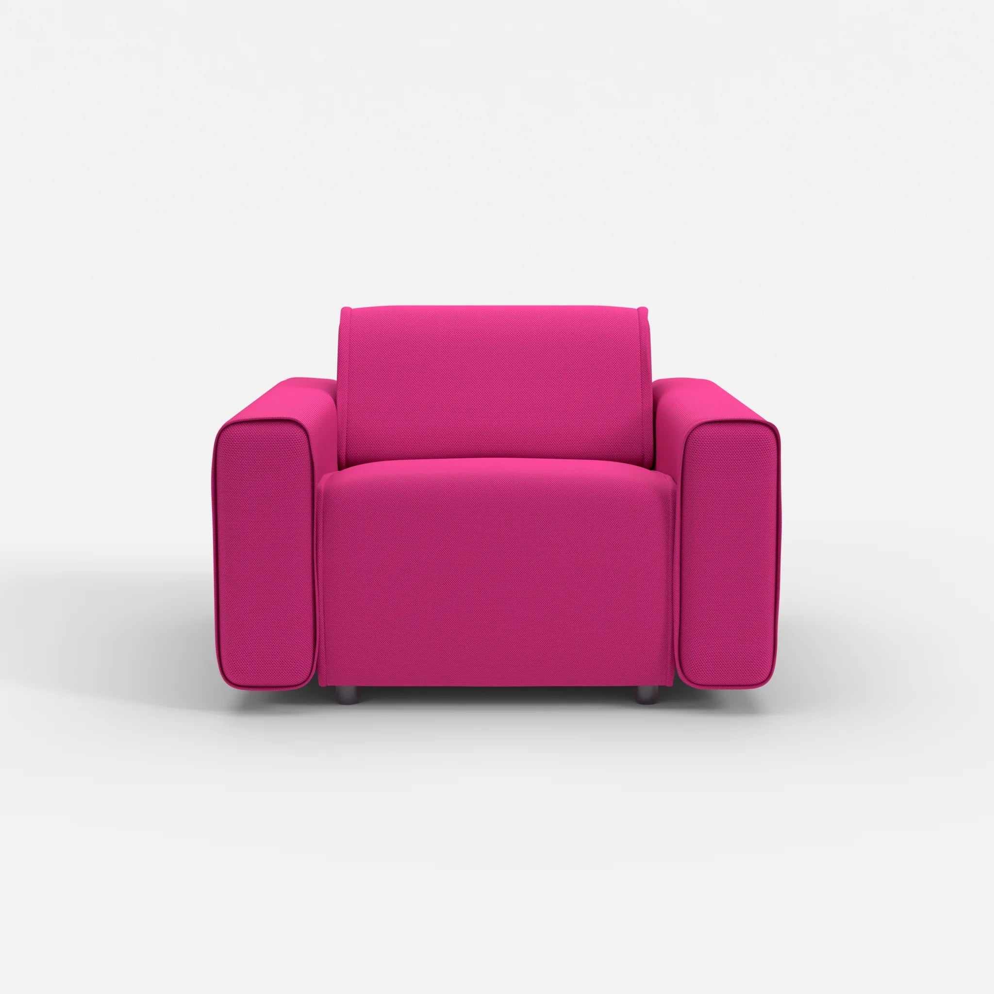 Sessel Belleform mit breiter Armlehne 1 novummagenta in Magenta von vorne