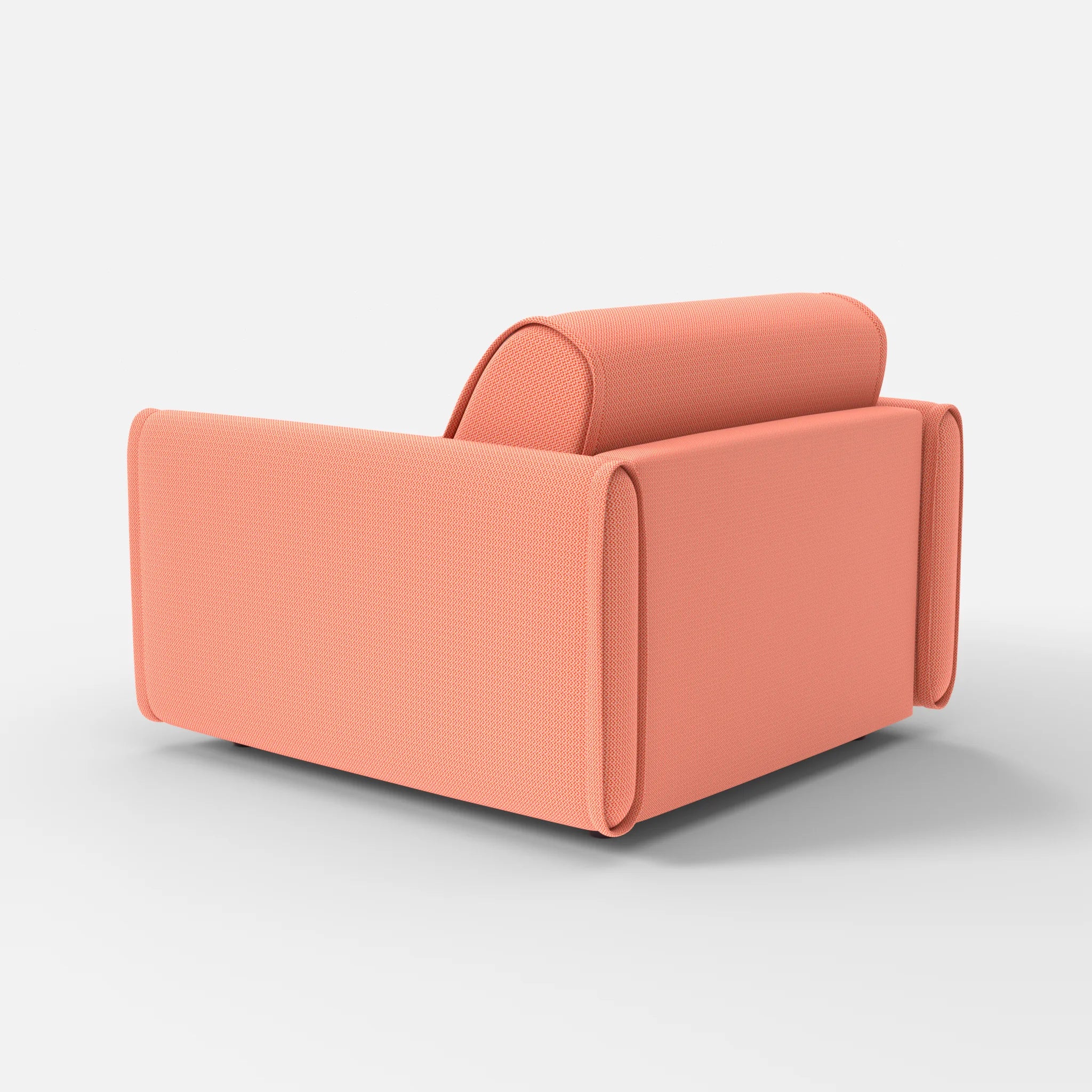 Sessel Belleform mit schmaler Armlehne 2 credograpefruit in Coral von hinten