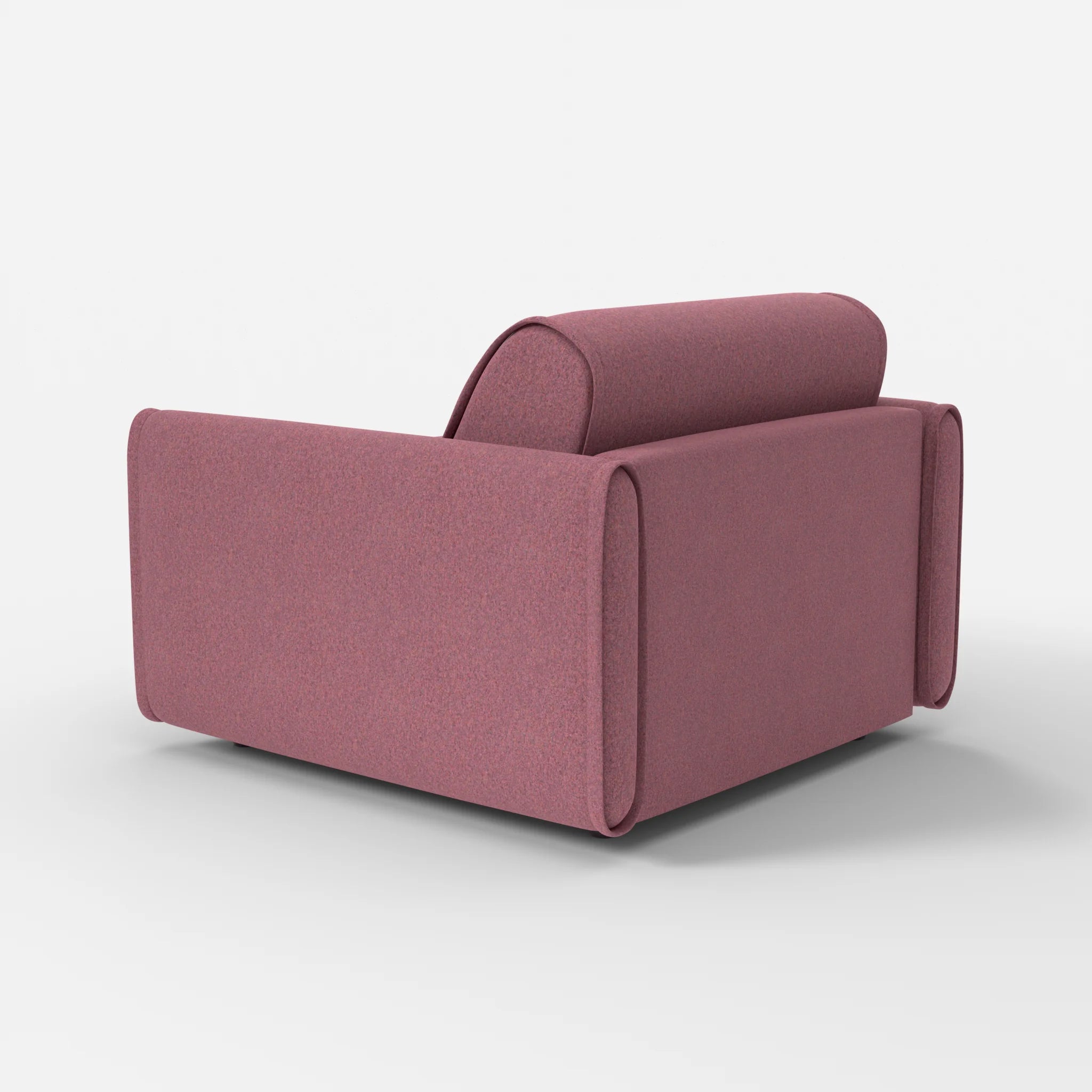 Sessel Belleform mit schmaler Armlehne 2 dama0041 in Violett von hinten