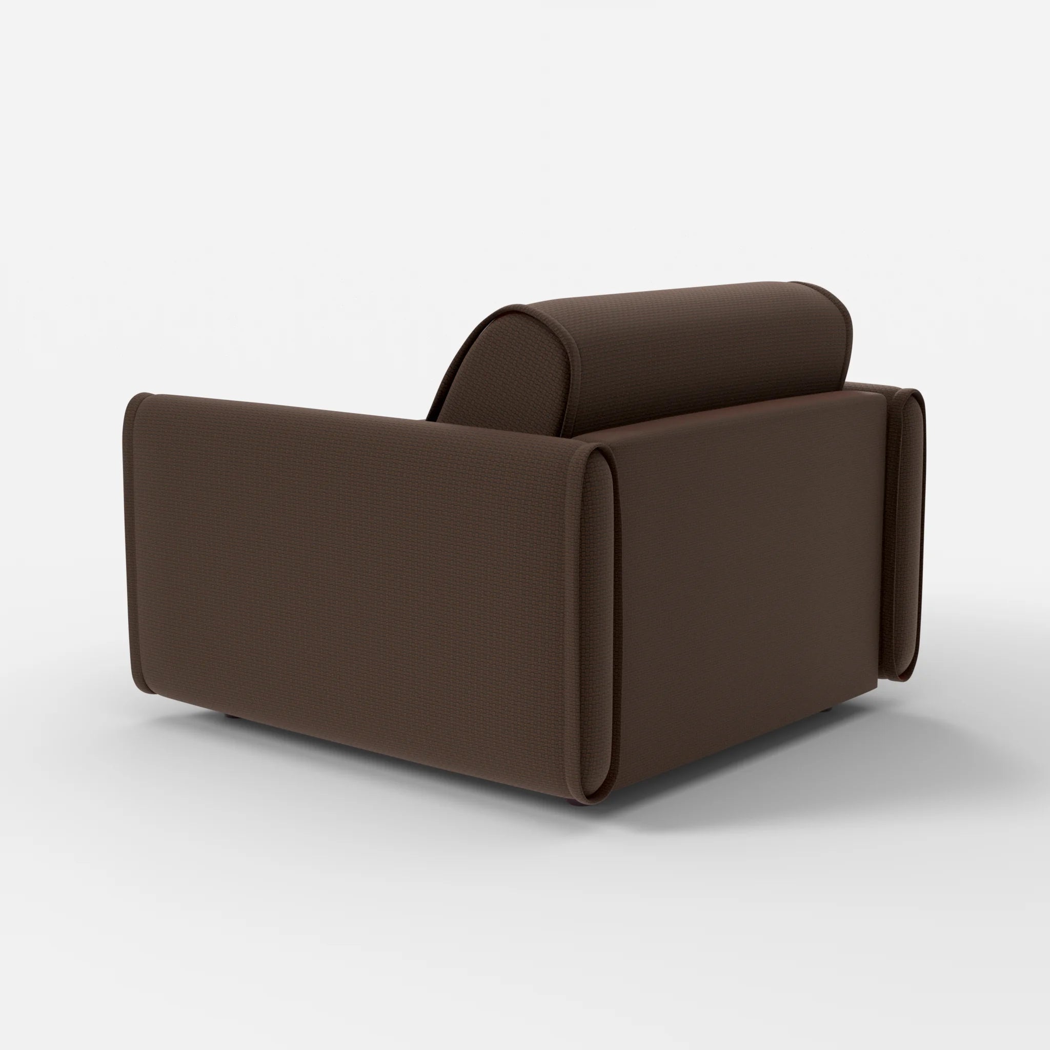 Sessel Belleform mit schmaler Armlehne 2 nabucco2022 in Dunkelbraun von hinten