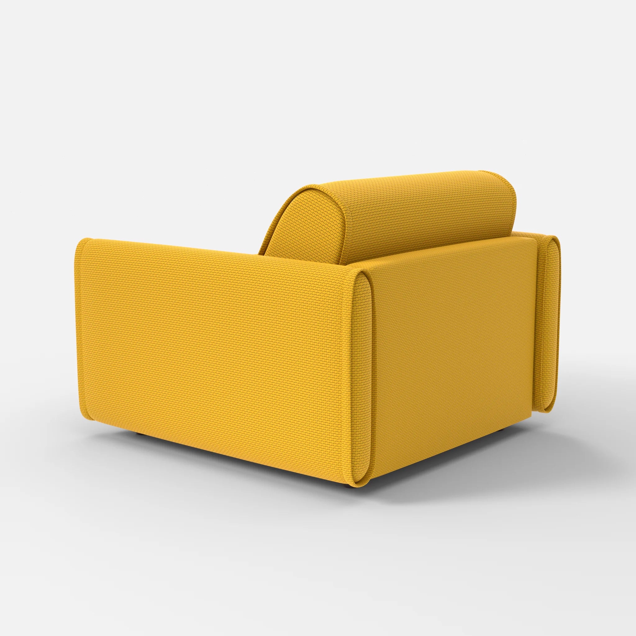 Sessel Belleform mit schmaler Armlehne 2 nabucco3019 in Curry von hinten