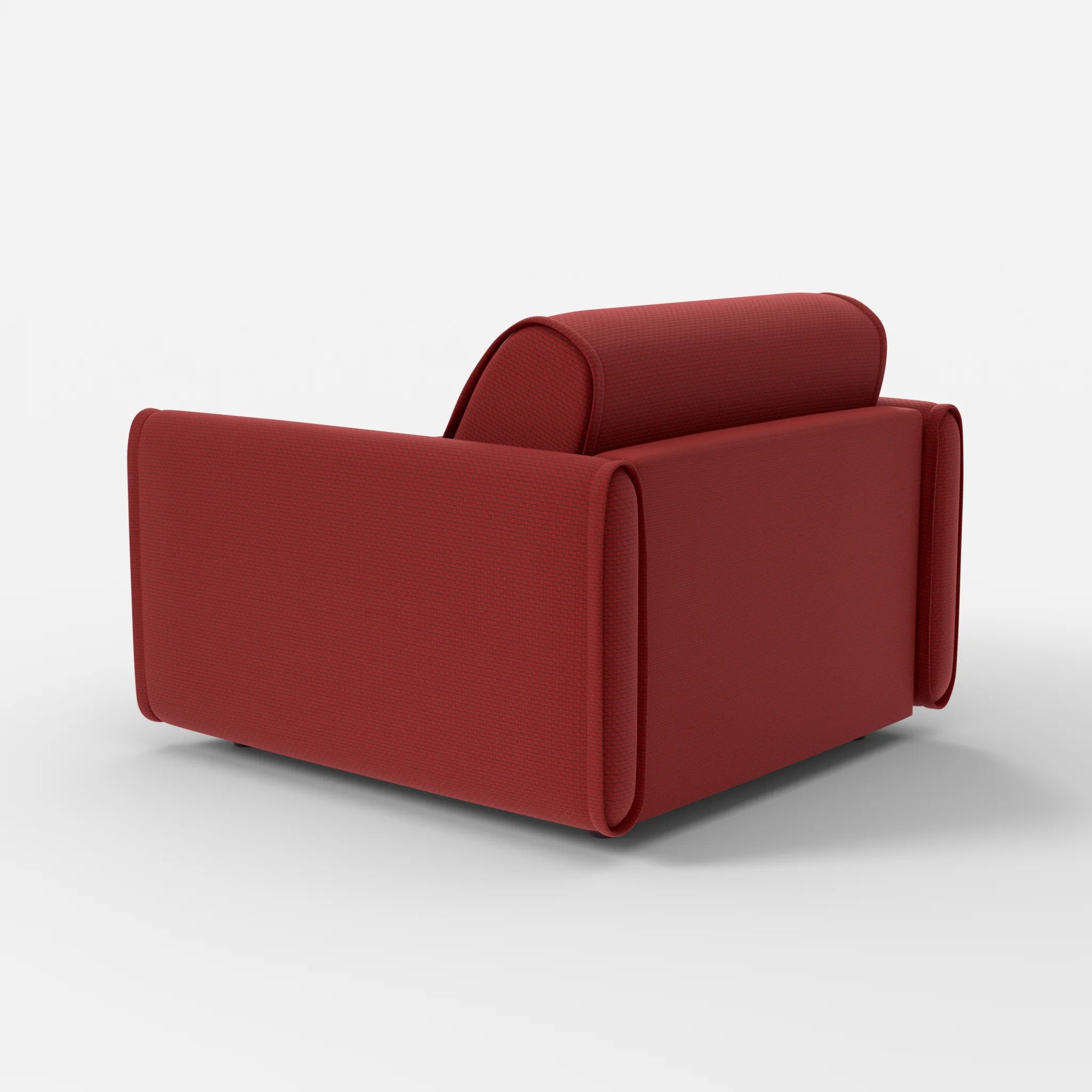 Sessel Belleform mit schmaler Armlehne 2 nabucco4021 in Rot von hinten