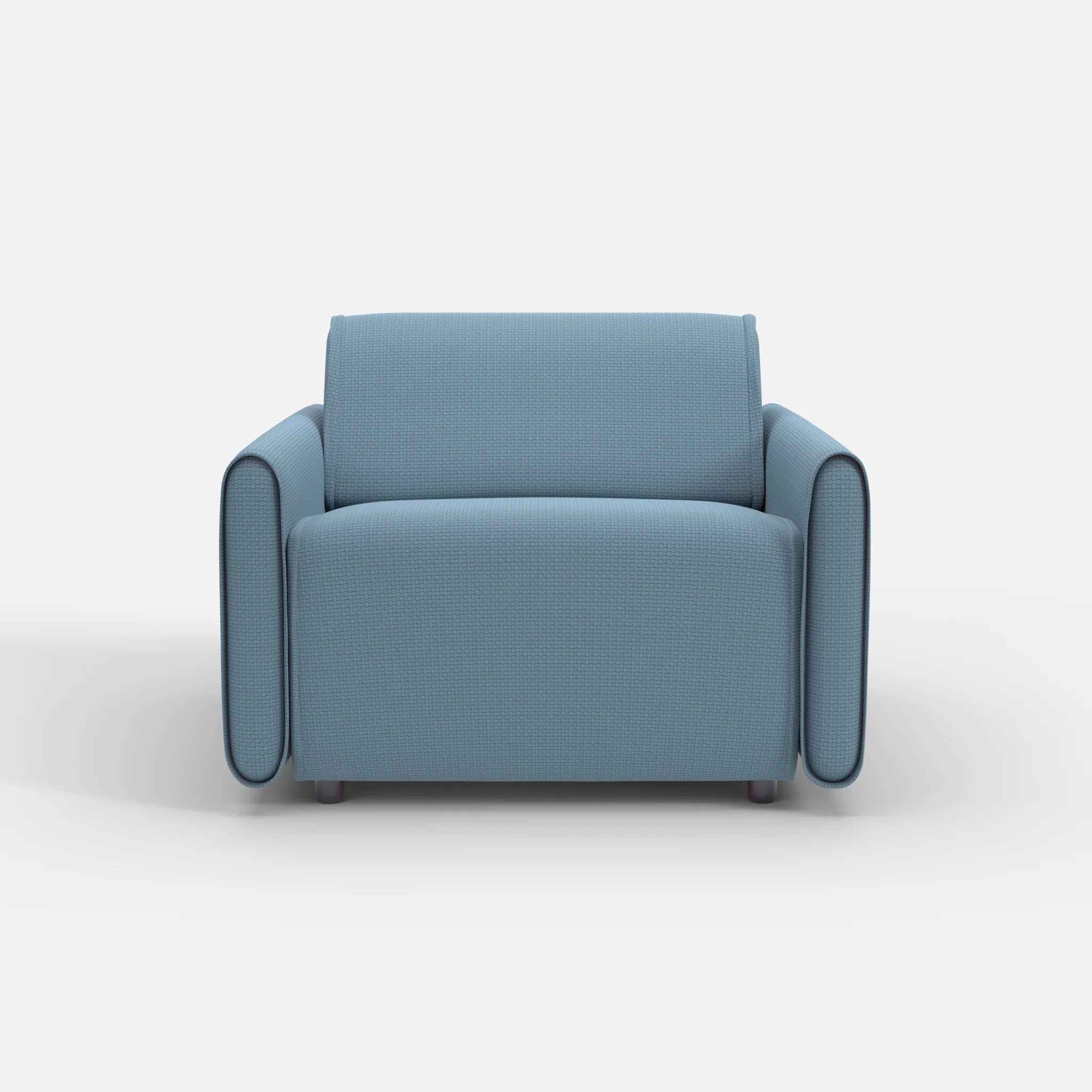 Sessel Belleform mit schmaler Armlehne 2 nabucco6043 in Blau von vorne