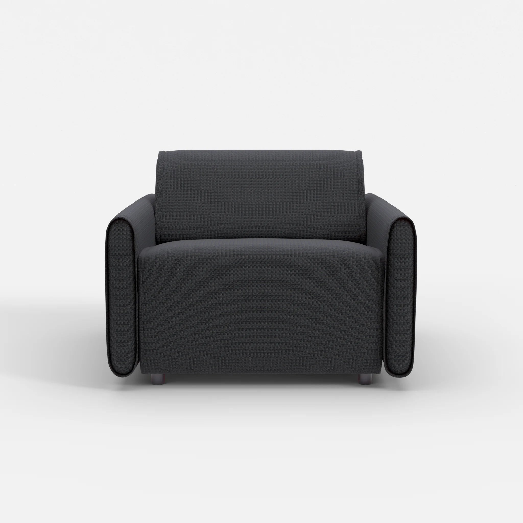 Sessel Belleform mit schmaler Armlehne 2 nabucco8019 in Anthrazit von vorne