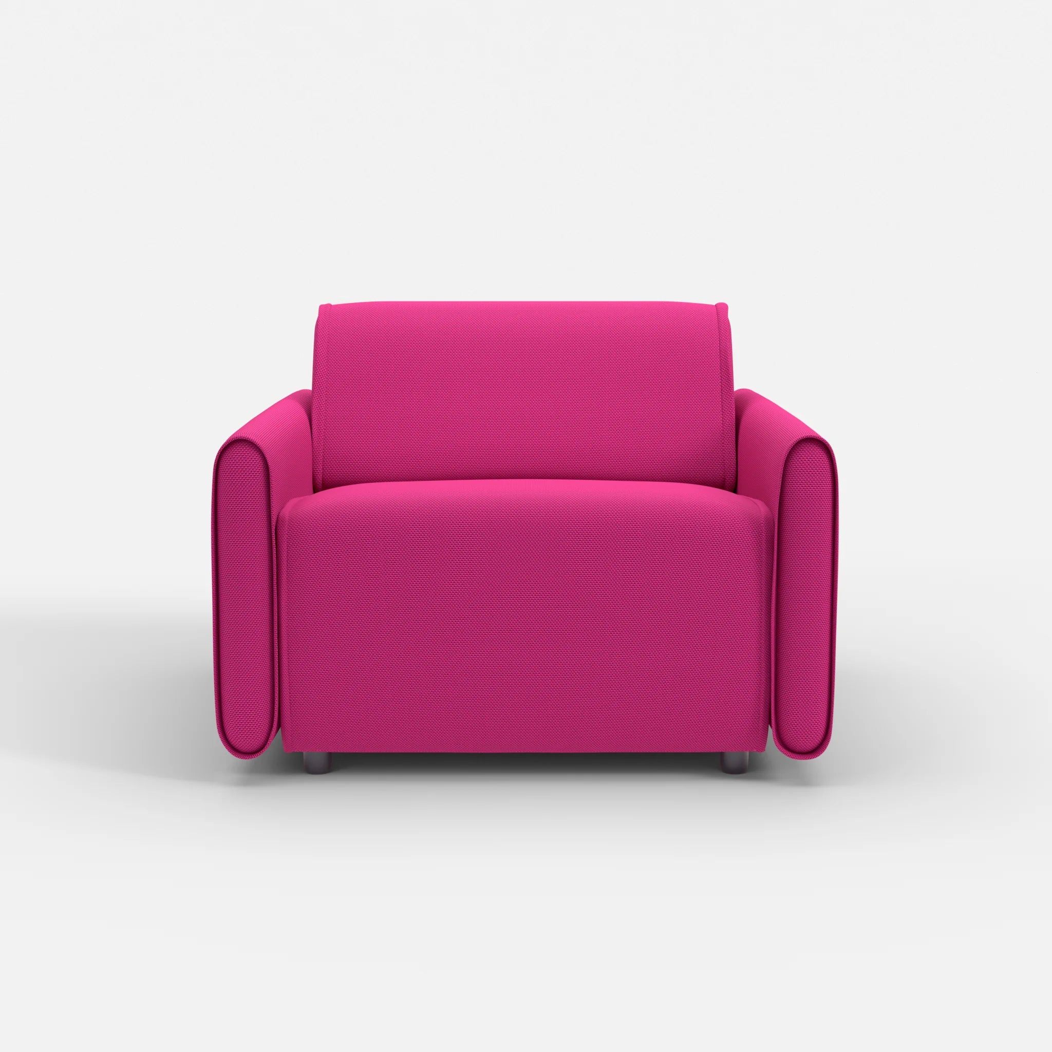 Sessel Belleform mit schmaler Armlehne 2 novummagenta in Magenta von vorne