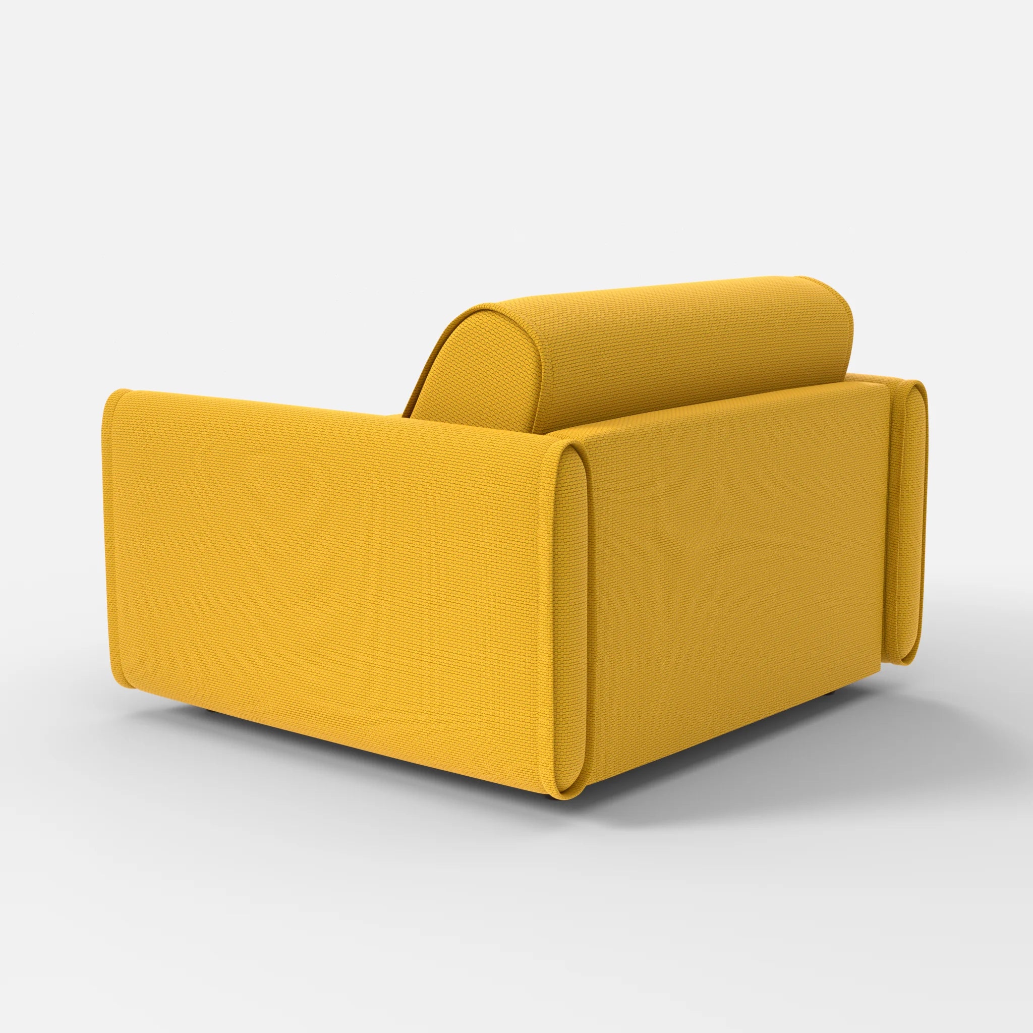 Sessel Belleform mit schmaler Armlehne 3 nabucco3019 in Curry von hinten