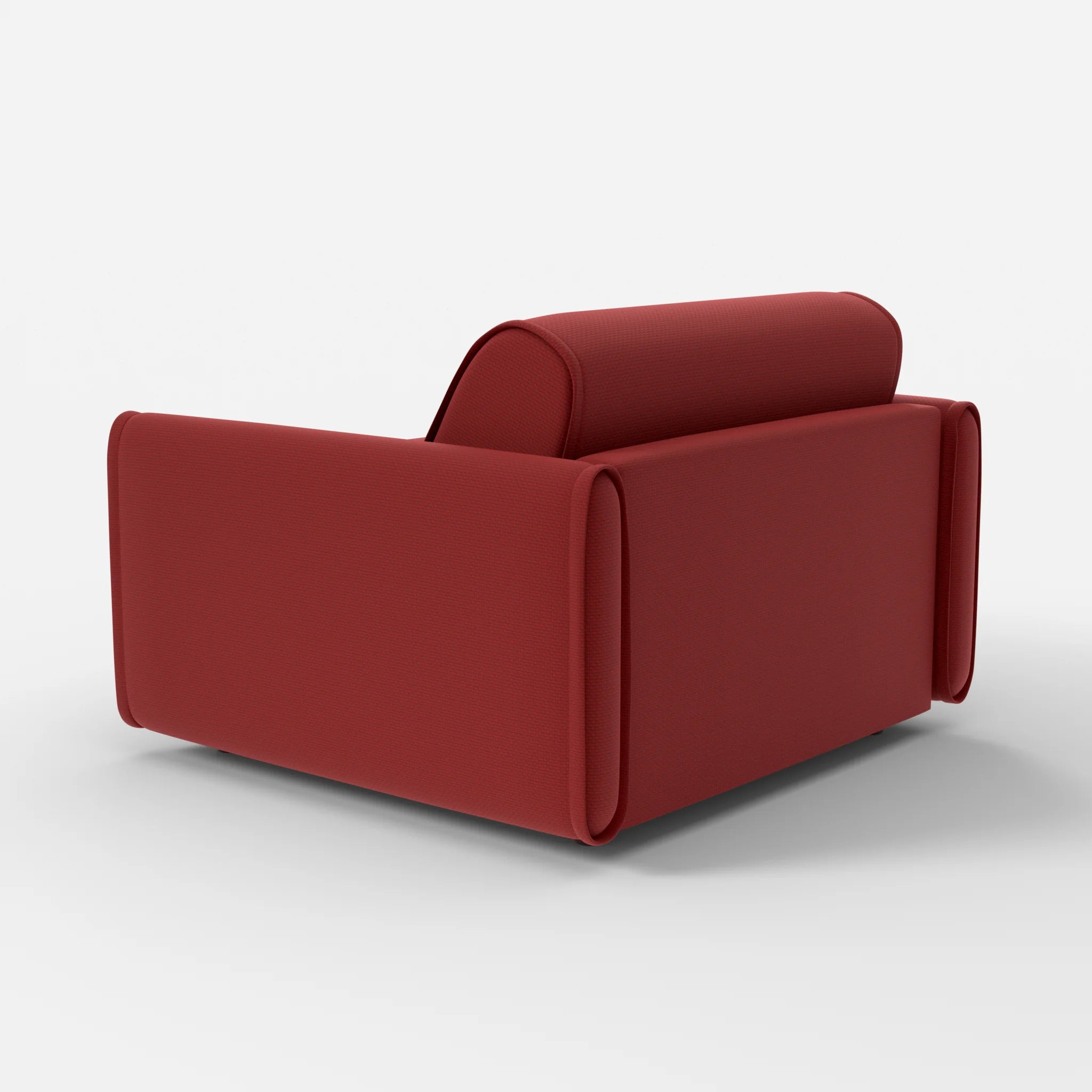 Sessel Belleform mit schmaler Armlehne 3 nabucco4021 in Rot von hinten