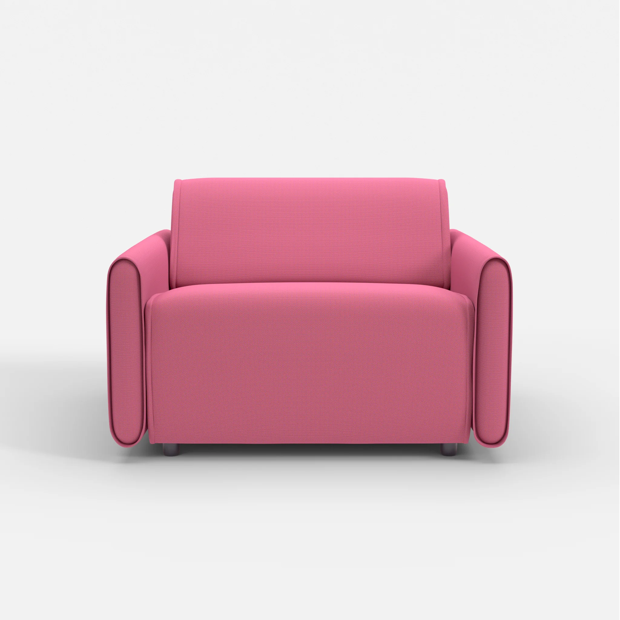 Sessel Belleform mit schmaler Armlehne 3 novumlitchi in Violett von vorne