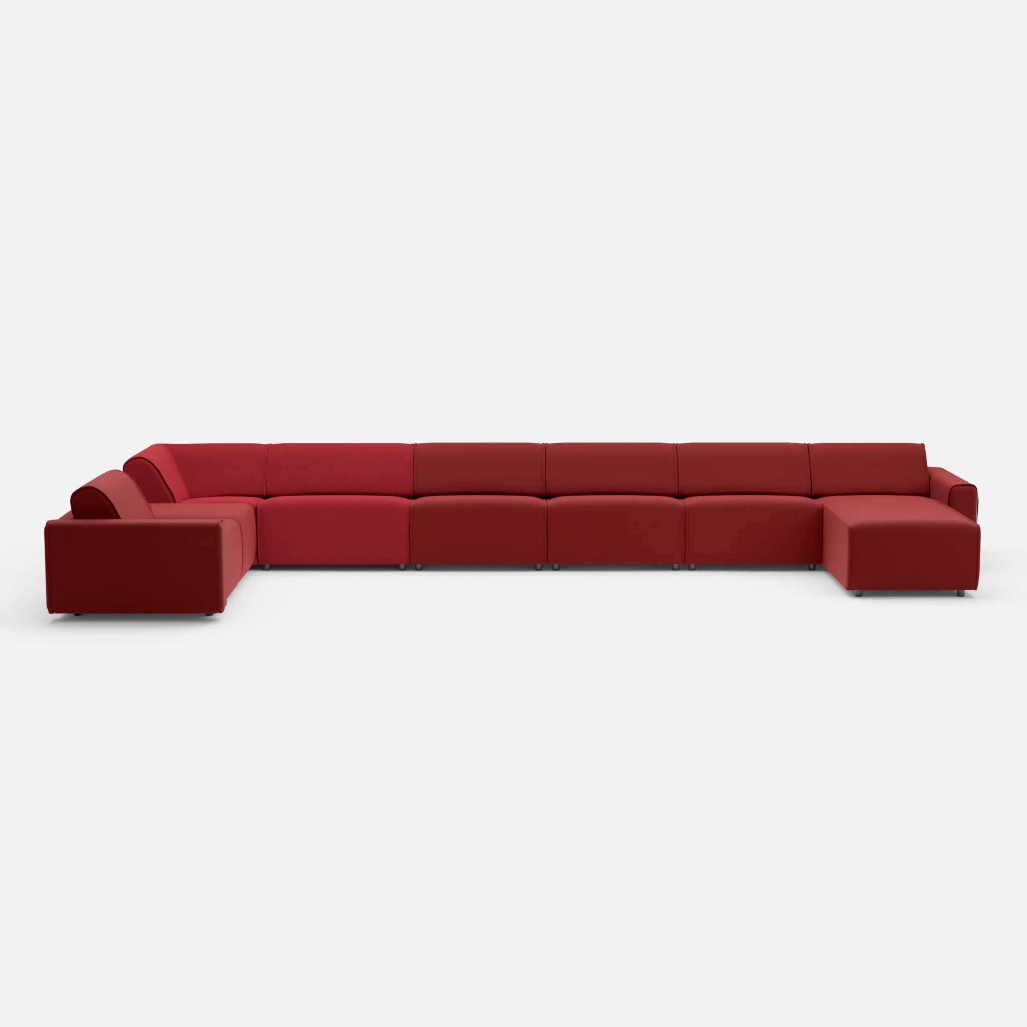 Sofalandschaft Belleform Farbmix 1 nabucco4021-dama0053 in Rot und Rot von vorne