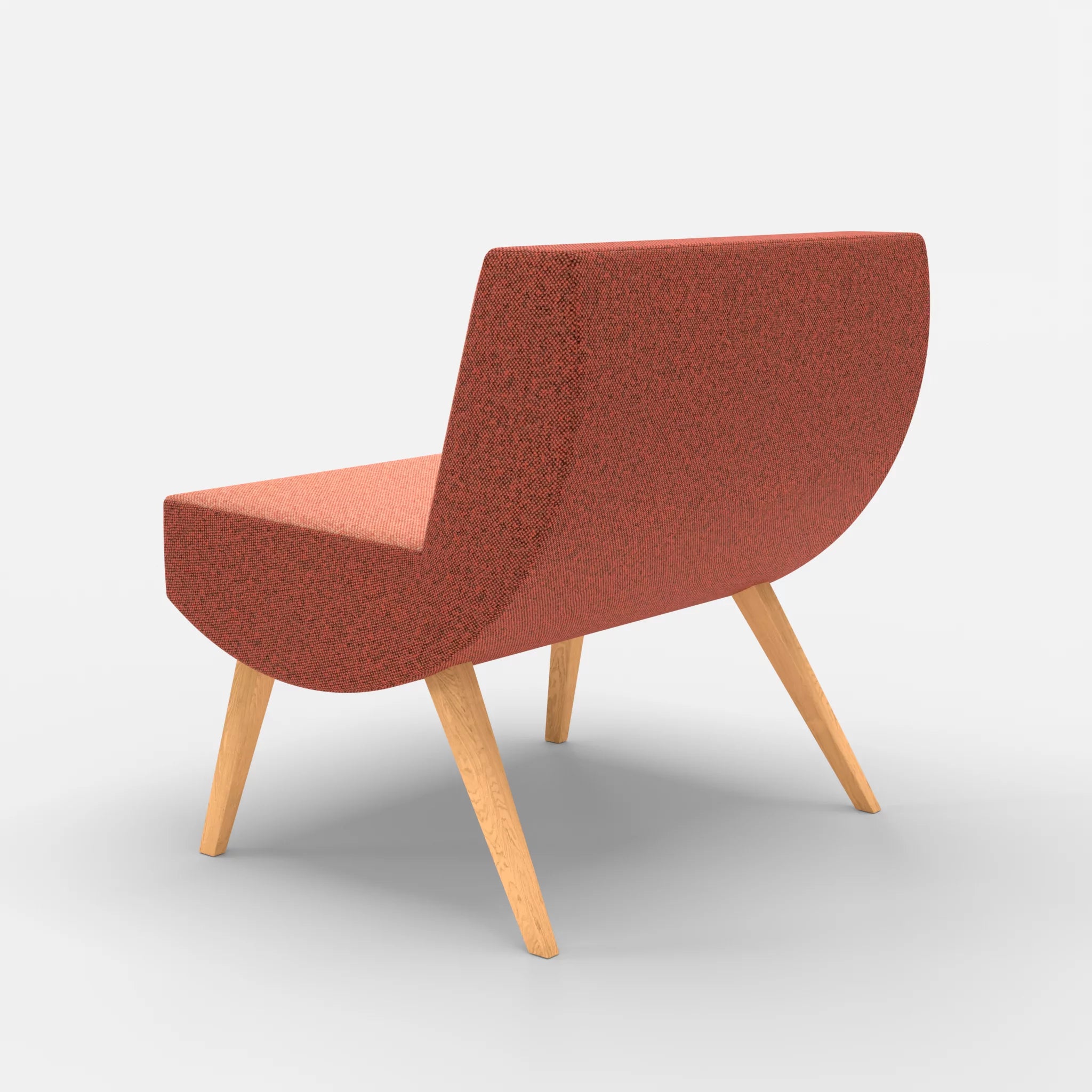 1 Sitzer Sitzbank Puck celia0217 in Orange von hinten