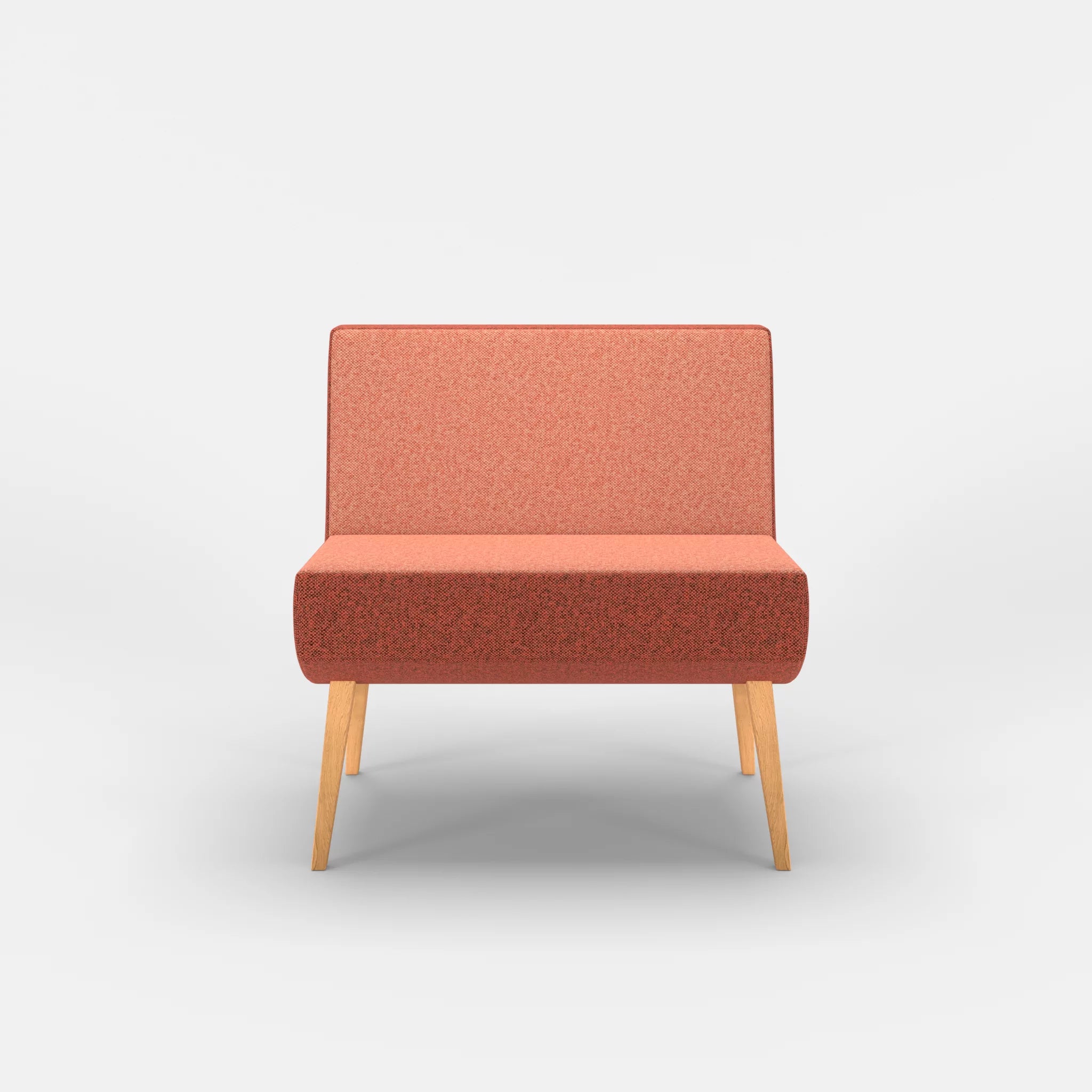 1 Sitzer Sitzbank Puck celia0217 in Orange von vorne