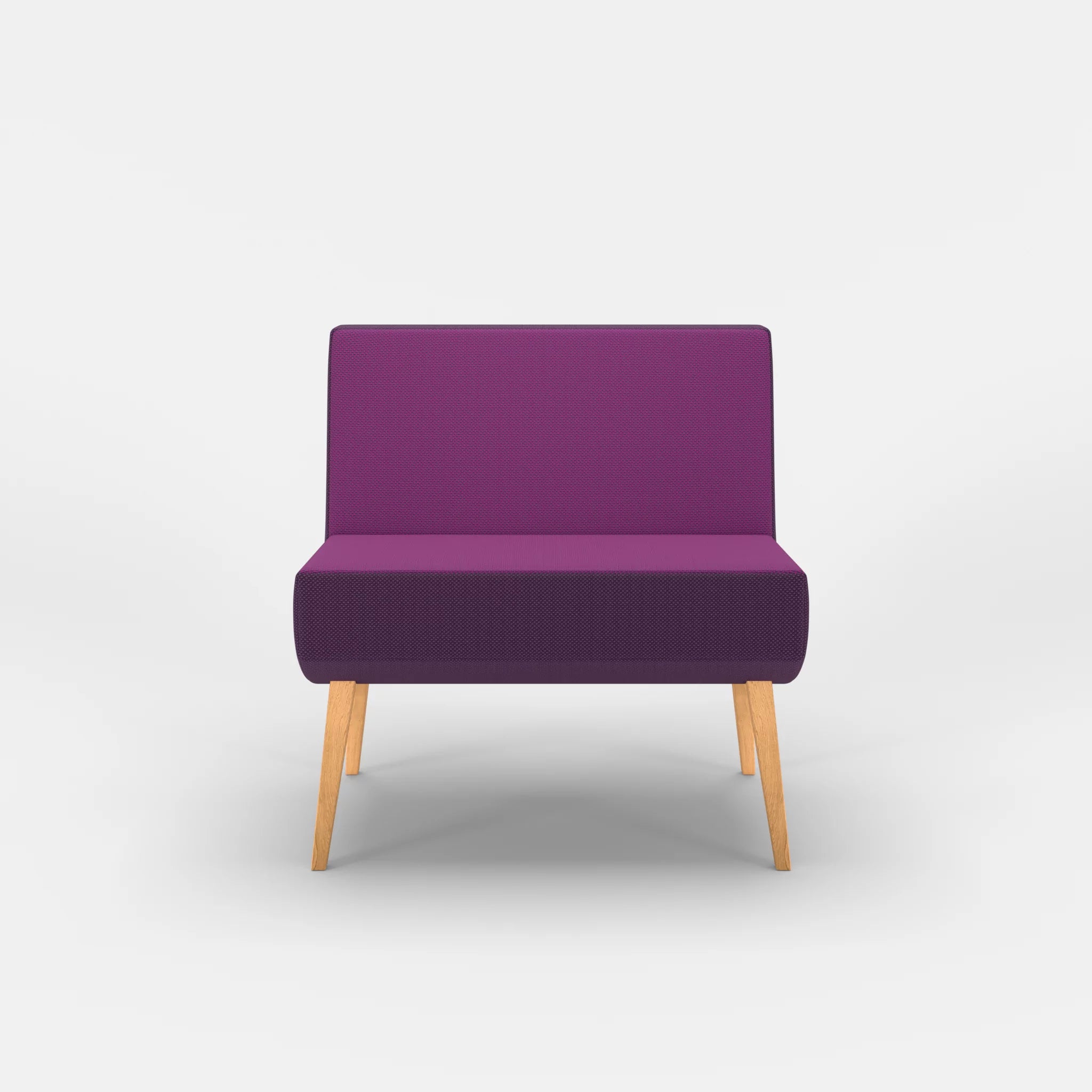 1 Sitzer Sitzbank Puck novumviola in Violett von vorne