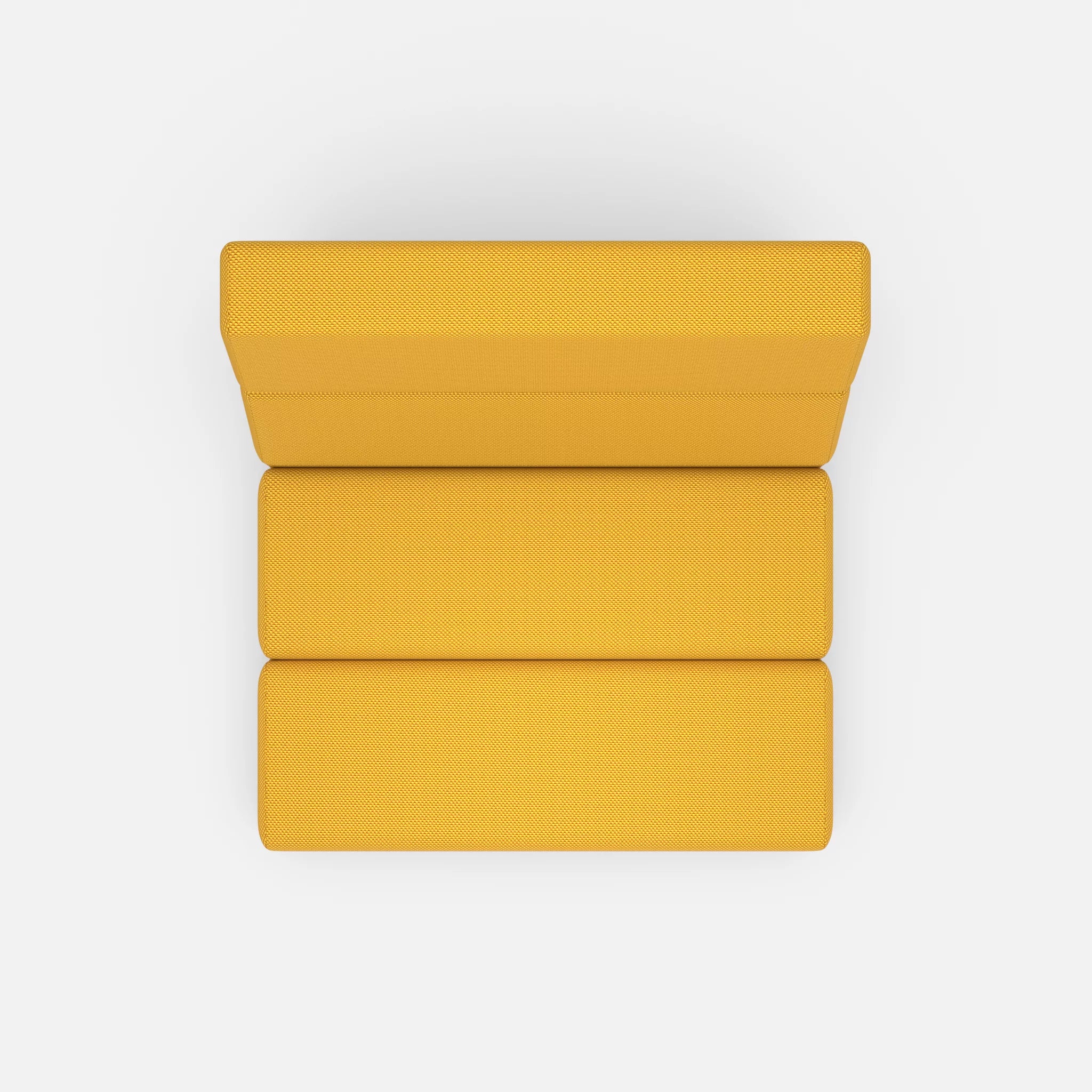 1 Sitzer Sofa Bricks 1 novumcurry in Curry von oben