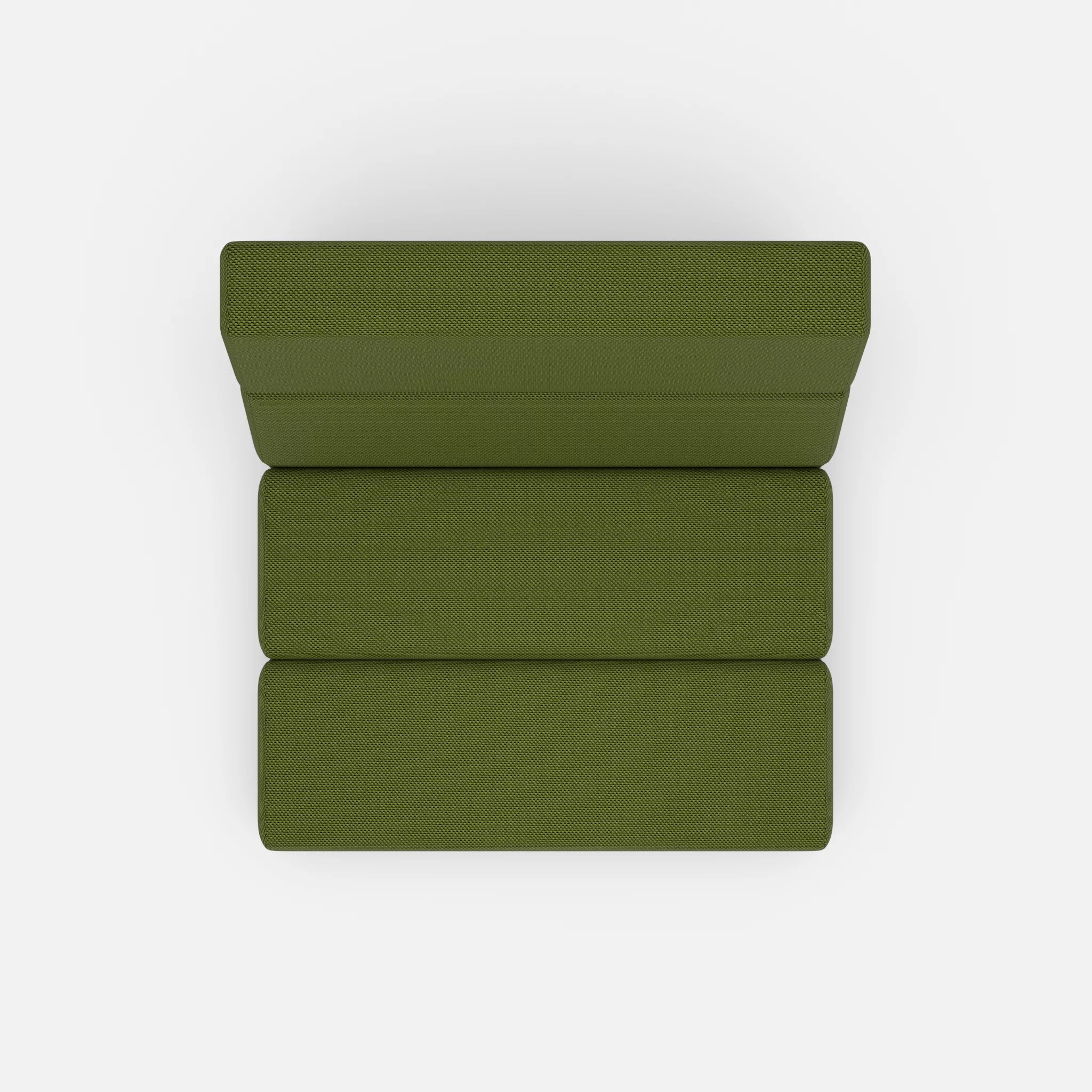 1 Sitzer Sofa Bricks 1 novummoss in Grün von oben