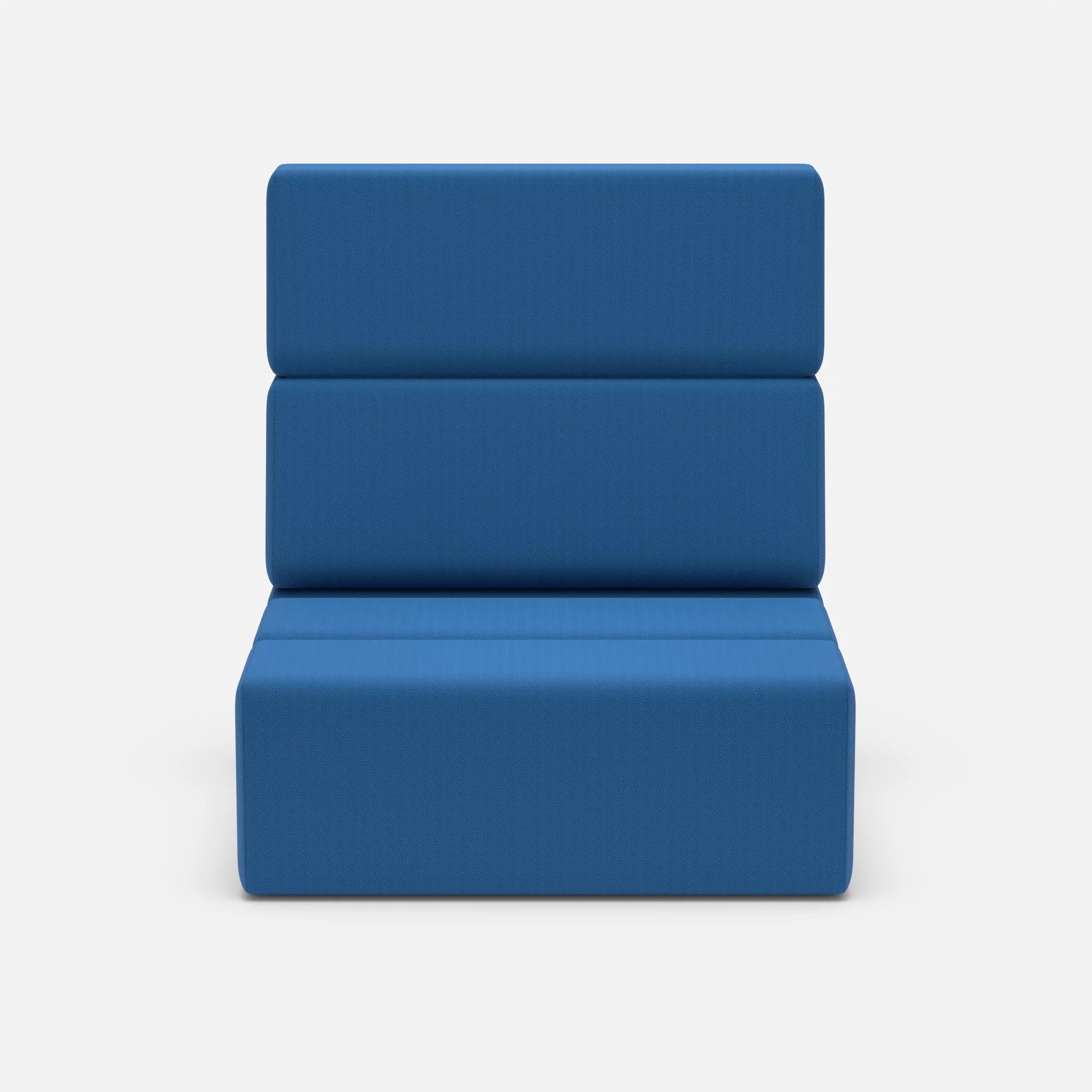 1 Sitzer Sofa Bricks 1 radio6075 in Blau von vorne