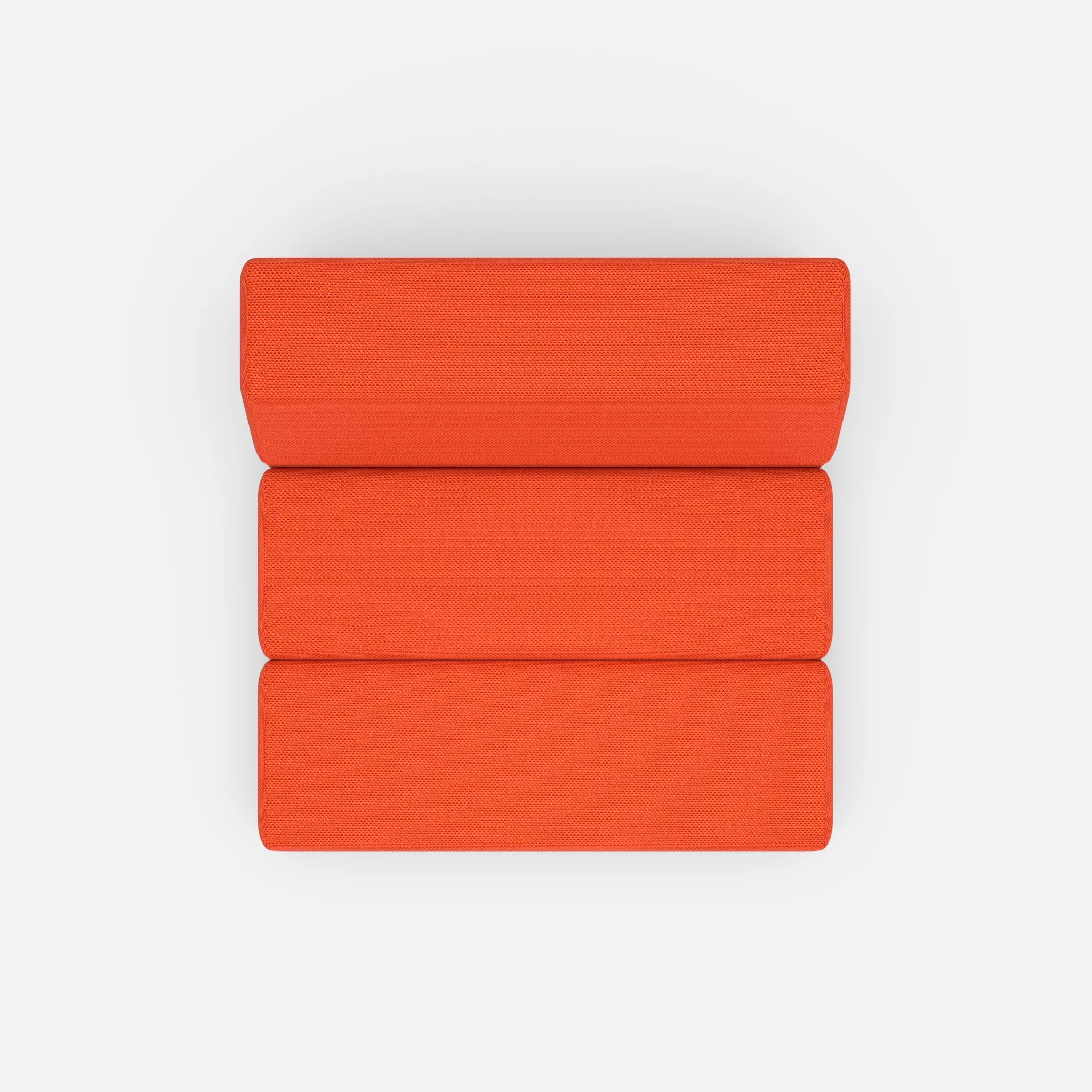 1 Sitzer Sofa Bricks 2 novumsunset in Rot von oben