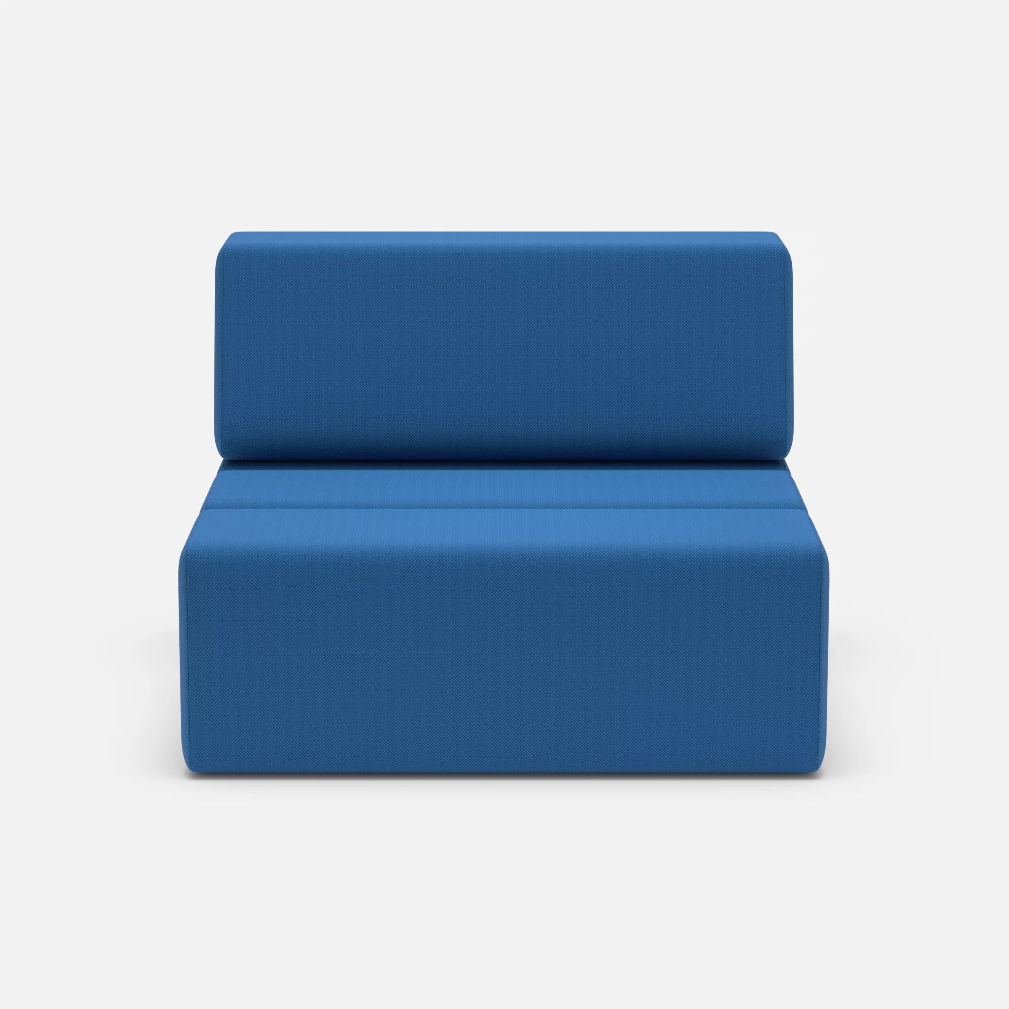 1 Sitzer Sofa Bricks 2 radio6075 in Blau von vorne