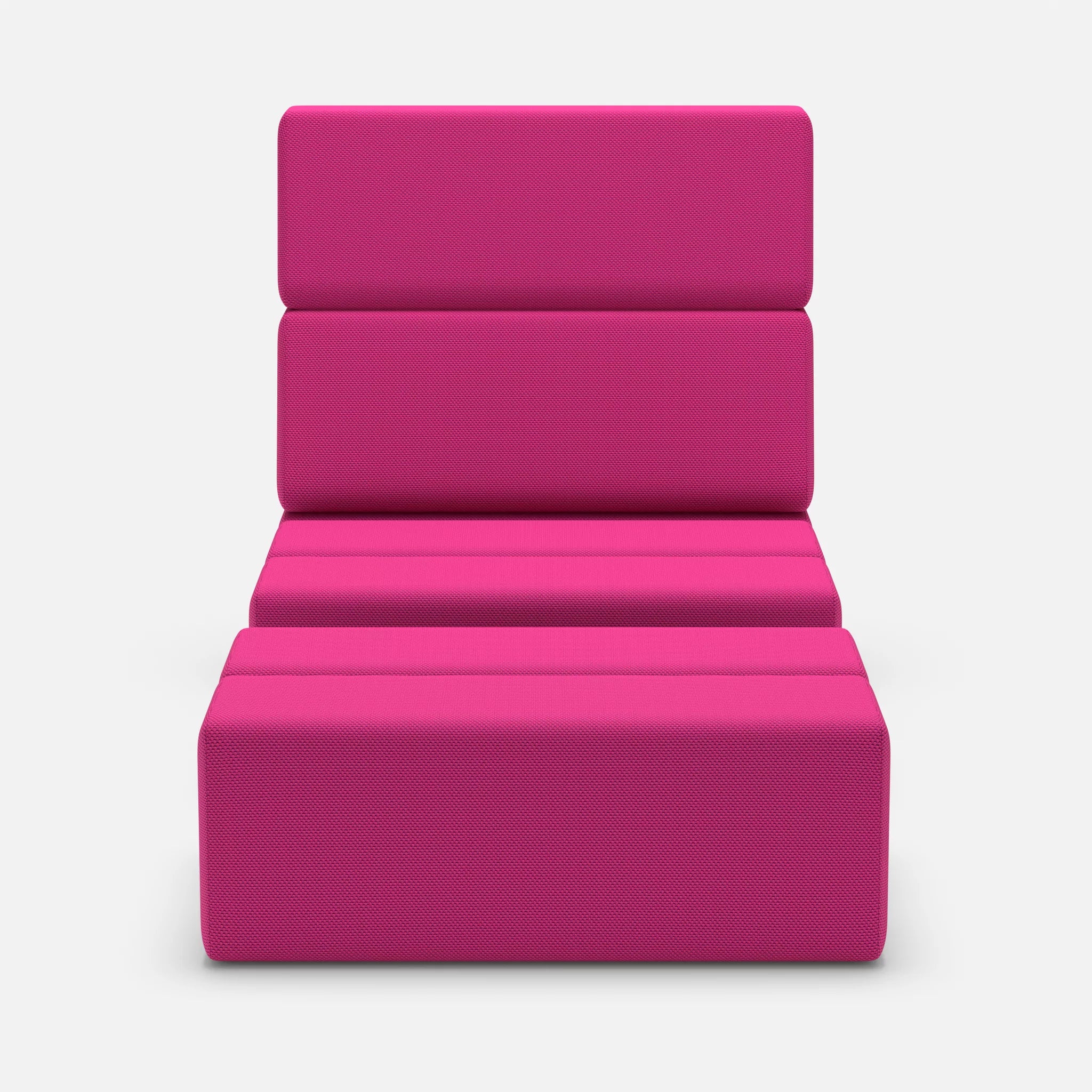 1 Sitzer Sofa Bricks 3 novummagenta in Magenta von vorne